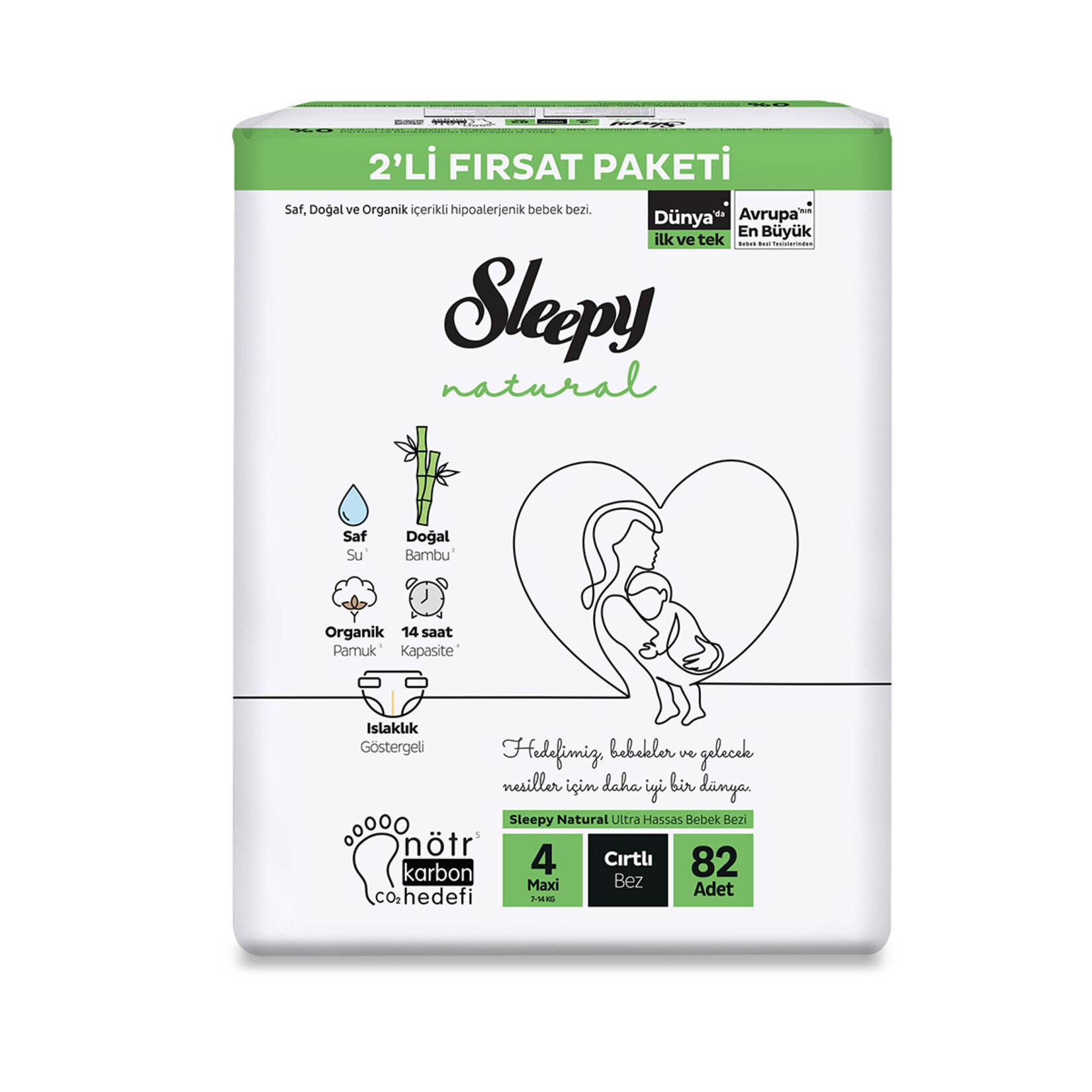 Sleepy Natural Maxi Fırsat Paketi 82Li