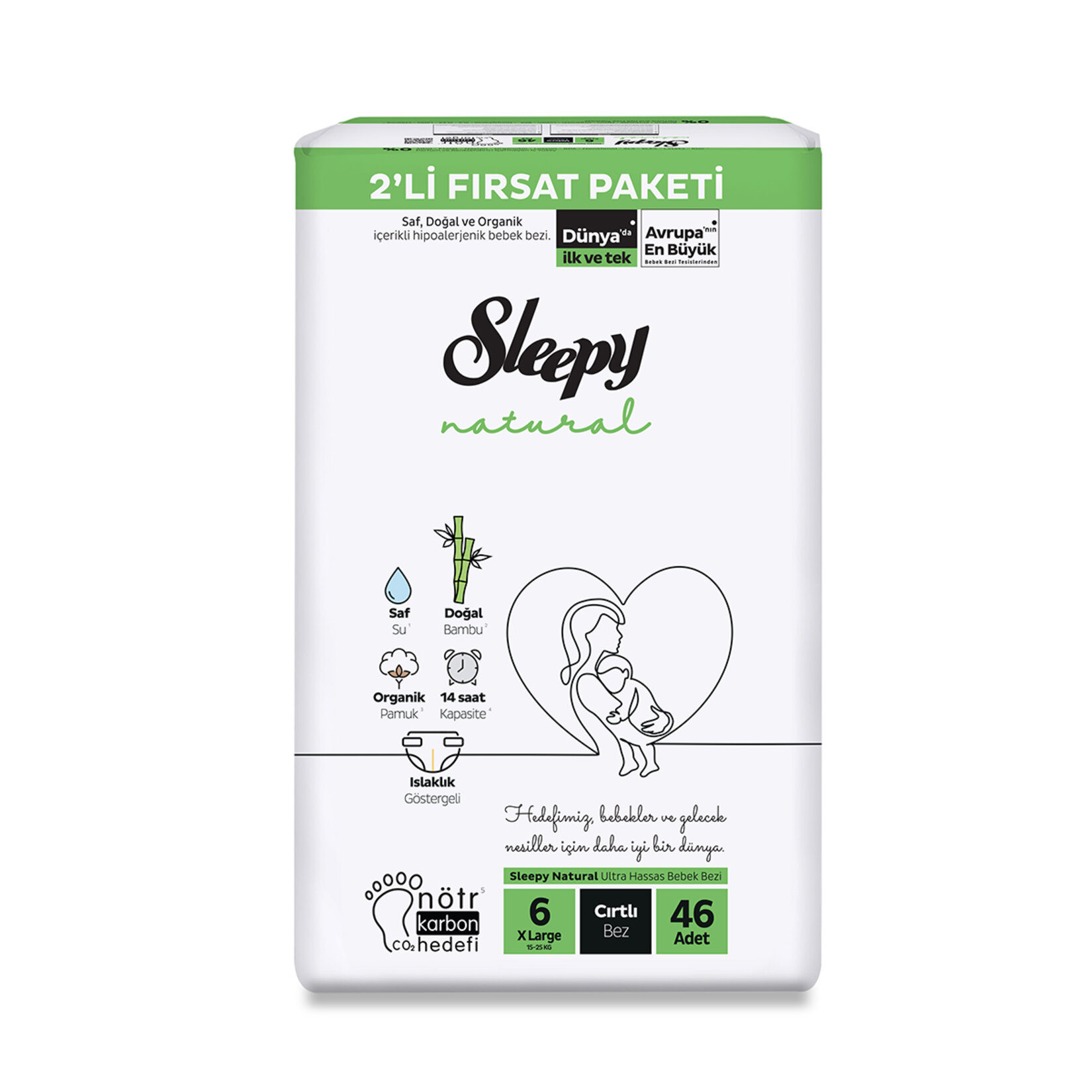 Sleepy Natural Xl Fırsat Paketi 46Lı