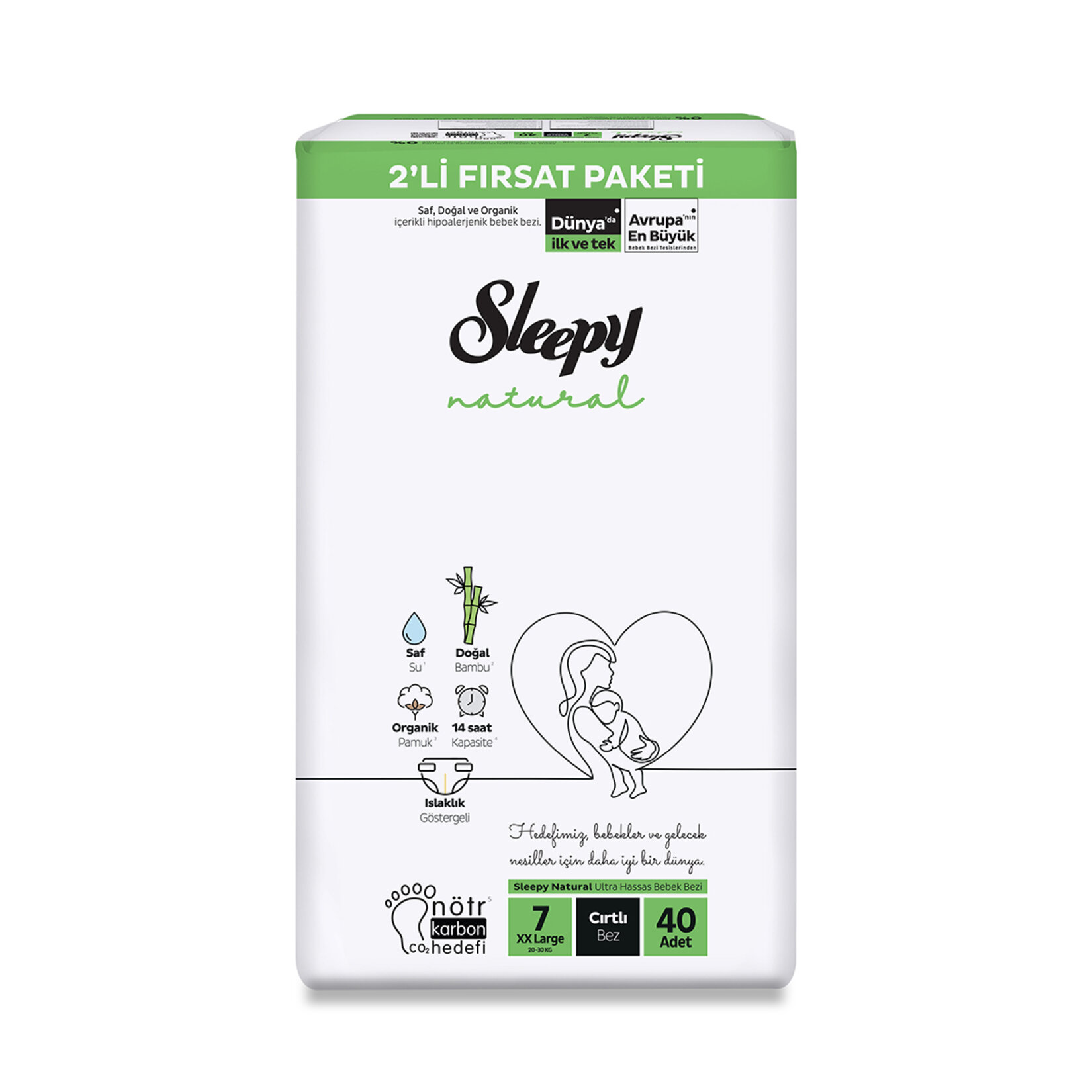 Sleepy Natural Xxl Fırsat Paketi 40Lı