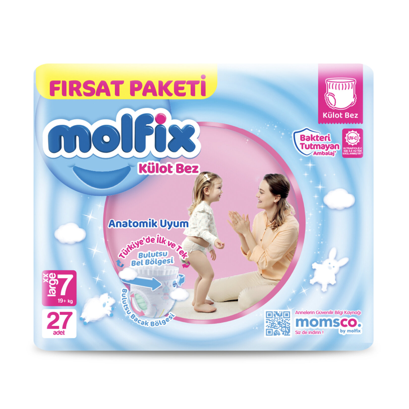 Molfix Külot Bez Fırsat 7 Beden XXL 19+ Kg 27'li