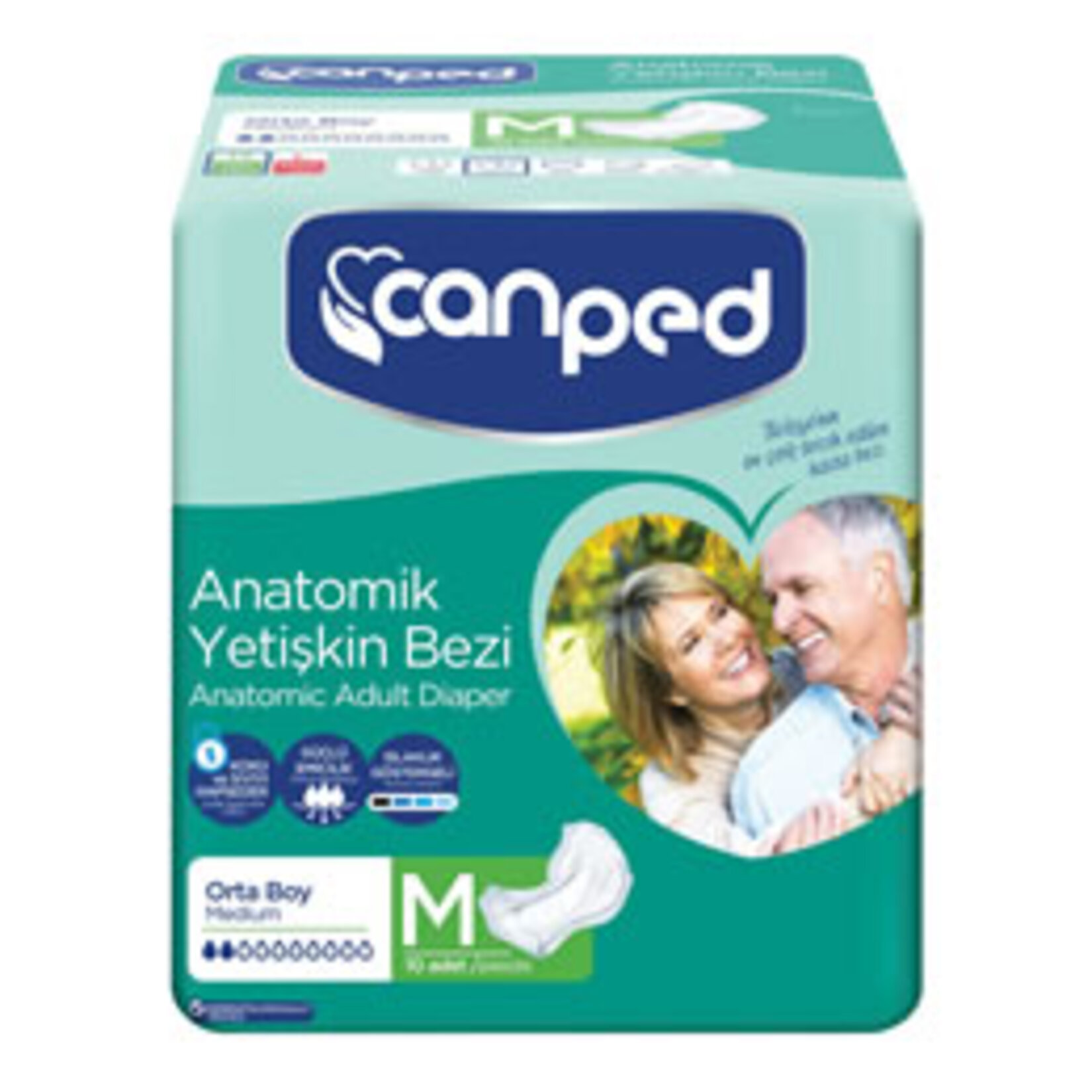 Canped Anatomik Hastabezi Orta 10'Lu