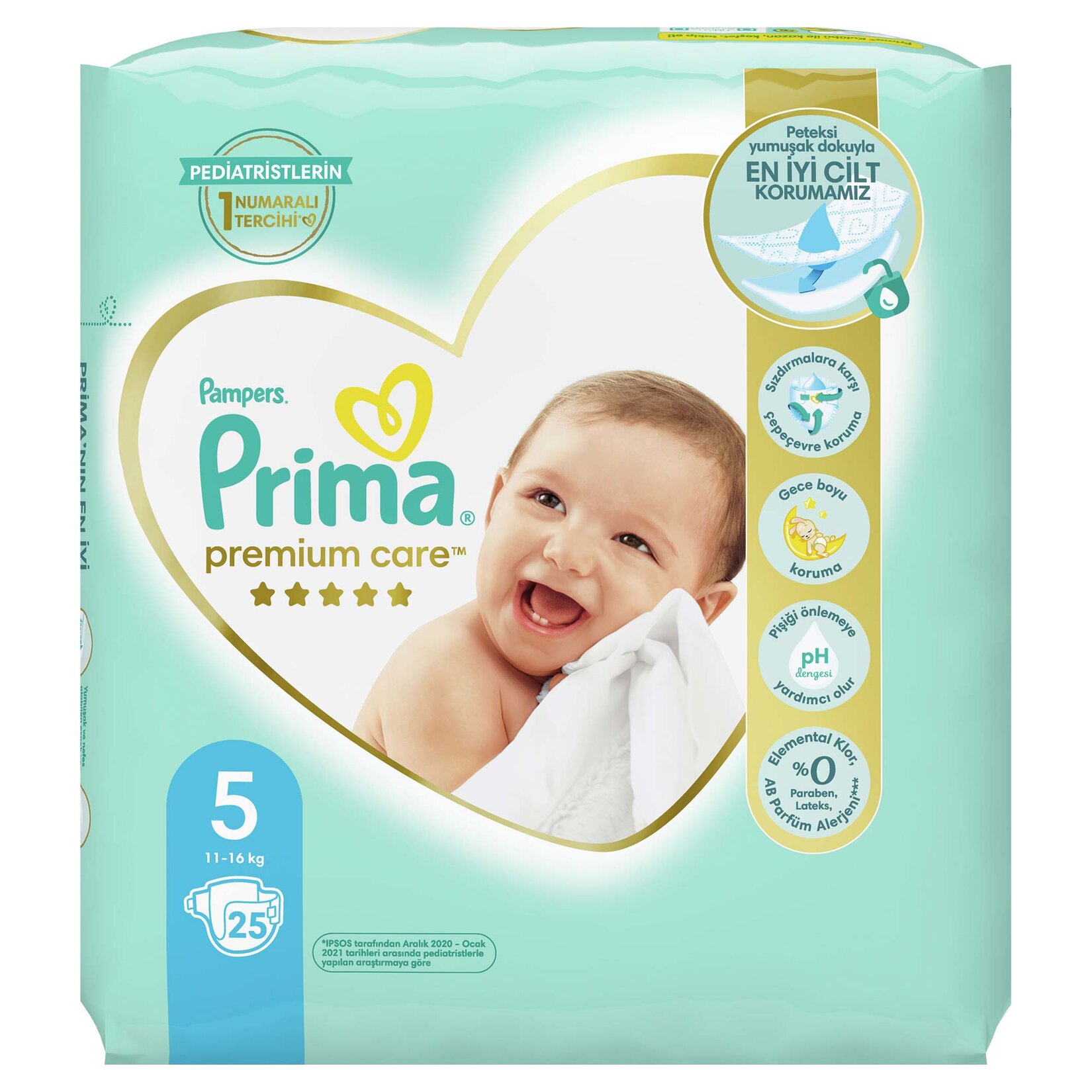 Prima Premium Care İkiz Paket 5 Beden 11-16 Kg 25'li
