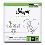 Sleepy Natural Jumbo Paket 2 Beden Mını 3-6 Kg 68'Lı