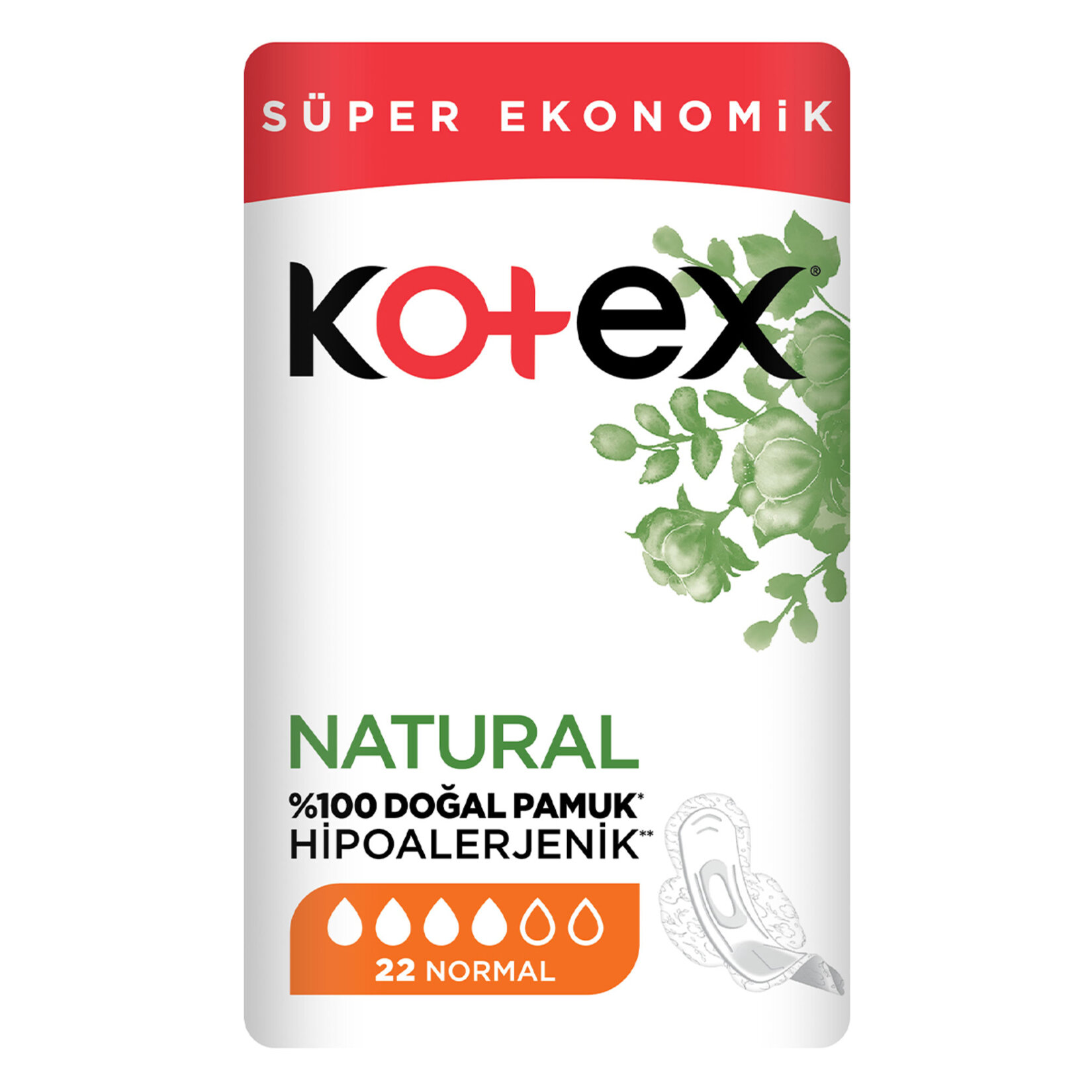 Kotex Natural Ultra Süper Ekonomik Paket Normal 22'li