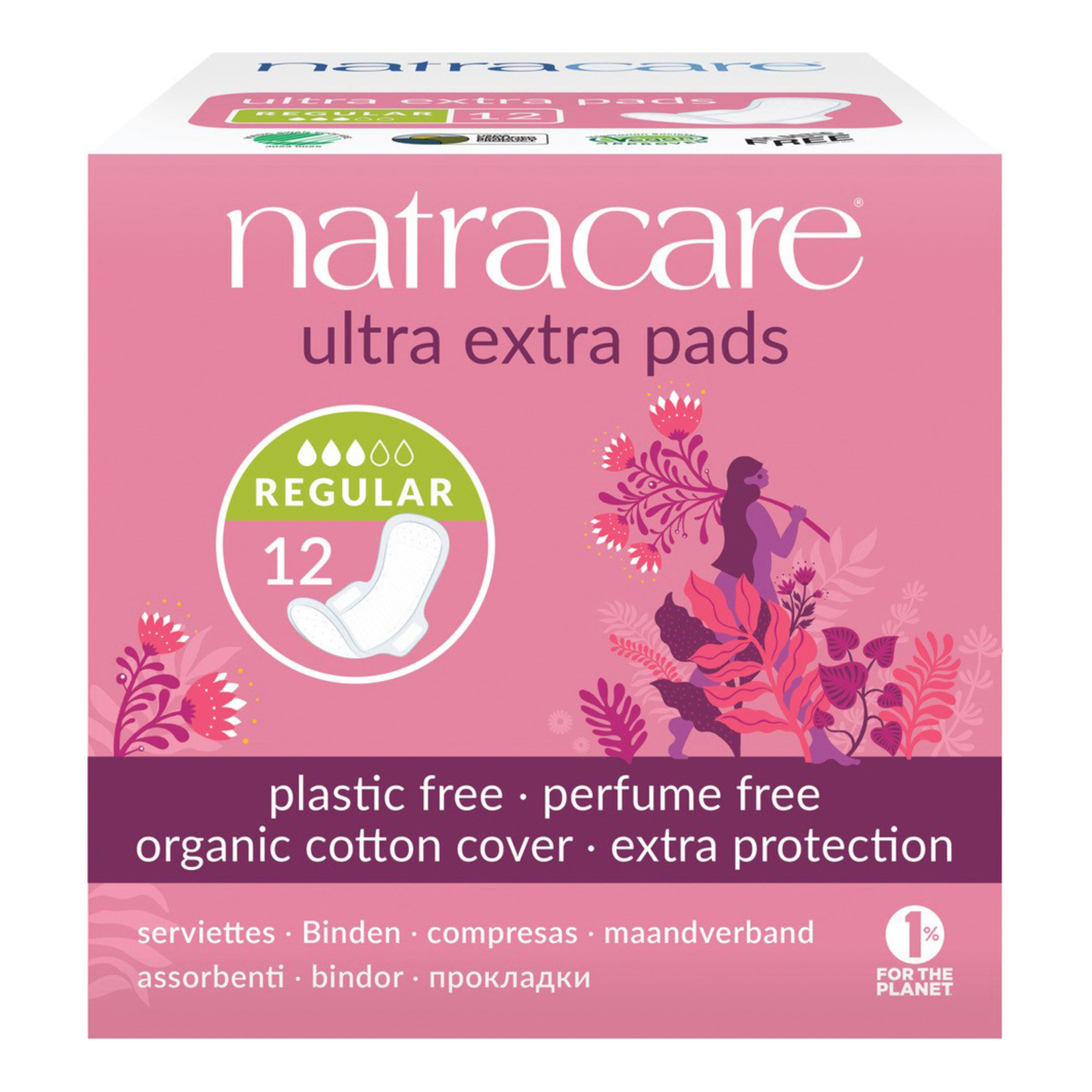Natracare Ultra Ekstra Kanatlı Ped Normal 12'Li