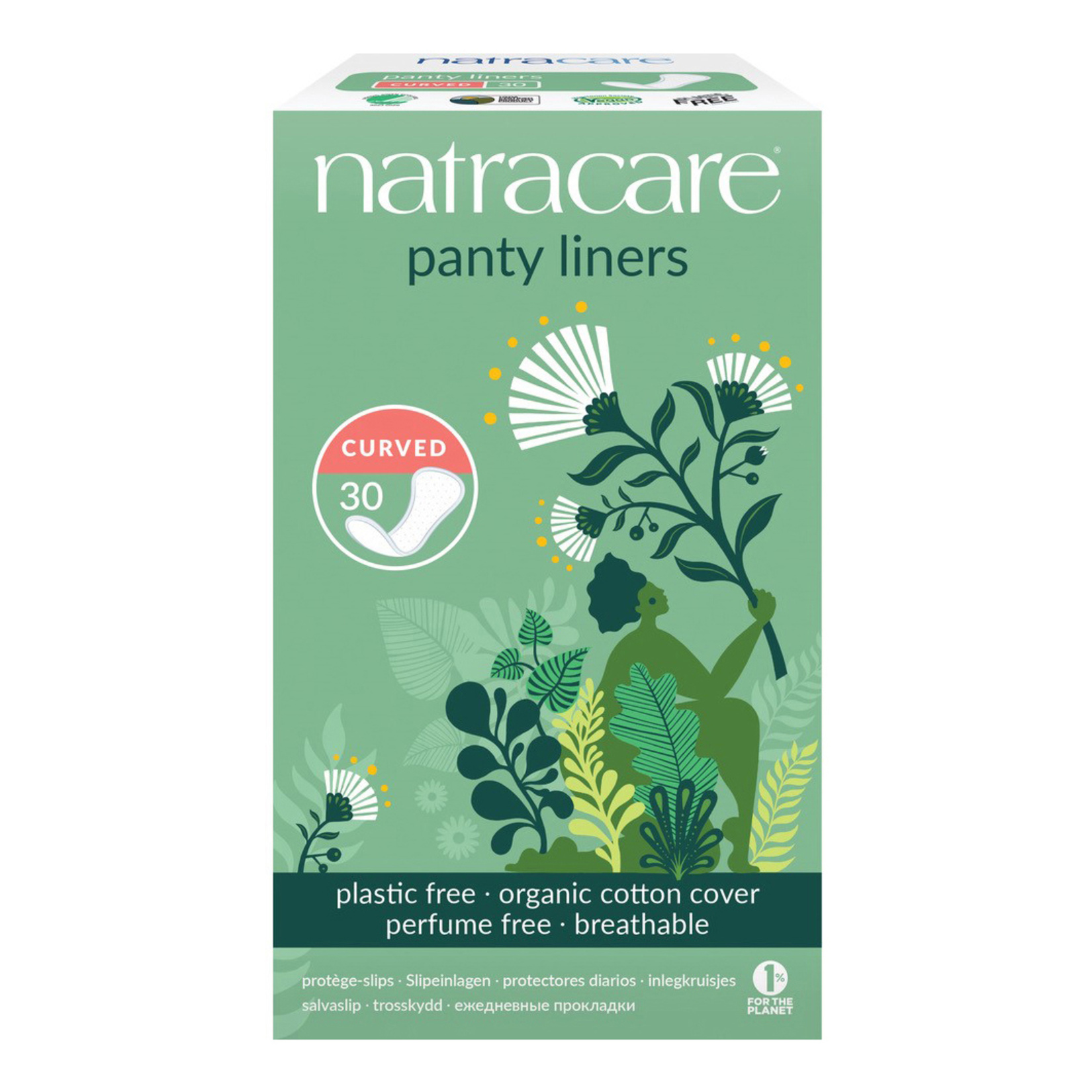 Natracare Curved Anatomik Şekilli Günlük Ped 30'Lu