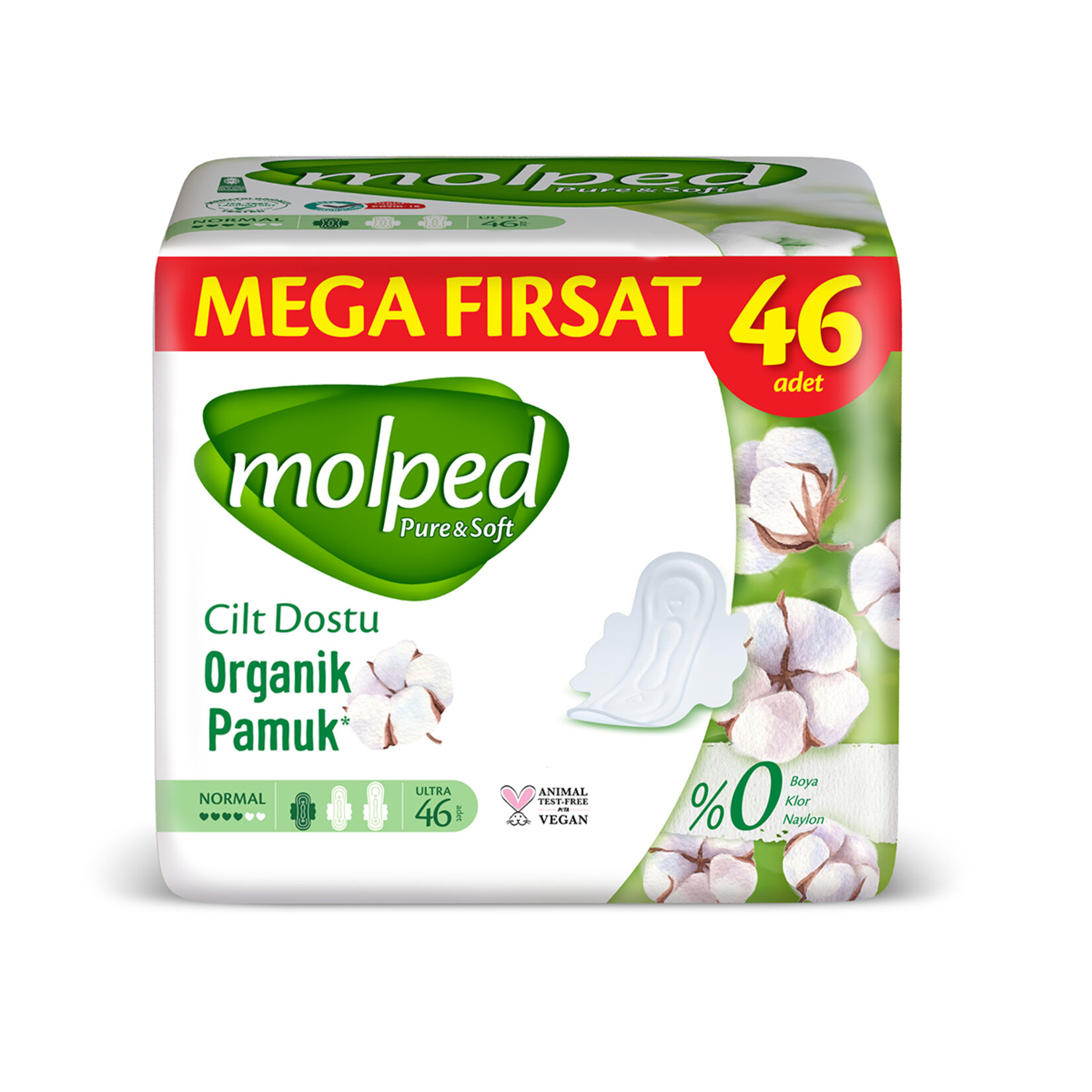 Molped P&s Normal Mega Hijyenik Ped 46Lı