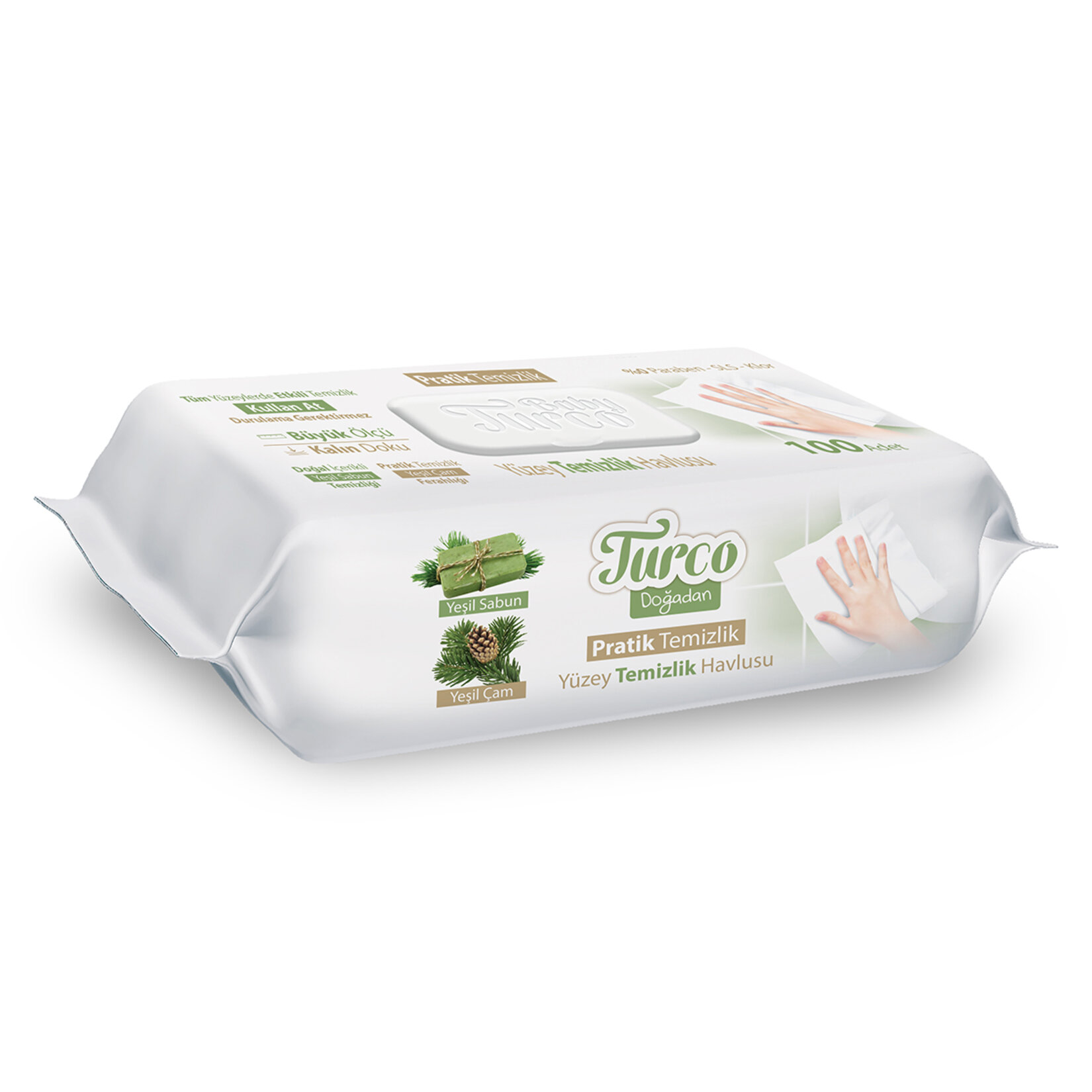 Turco Doğadan Yüzey Temizlik Havlusu 100Lü