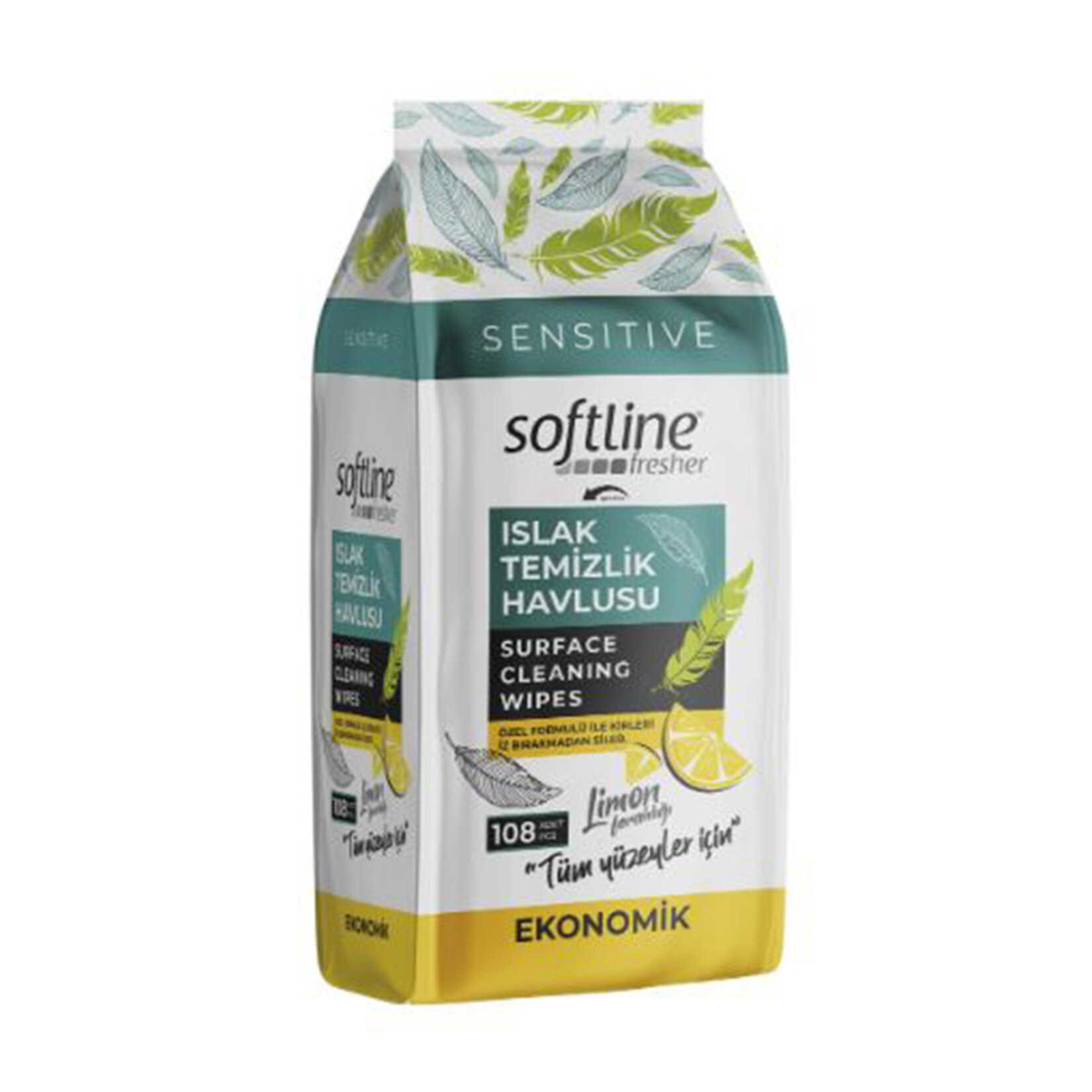 Softline Yüzey Temizlik Havlusu Limon 108'li