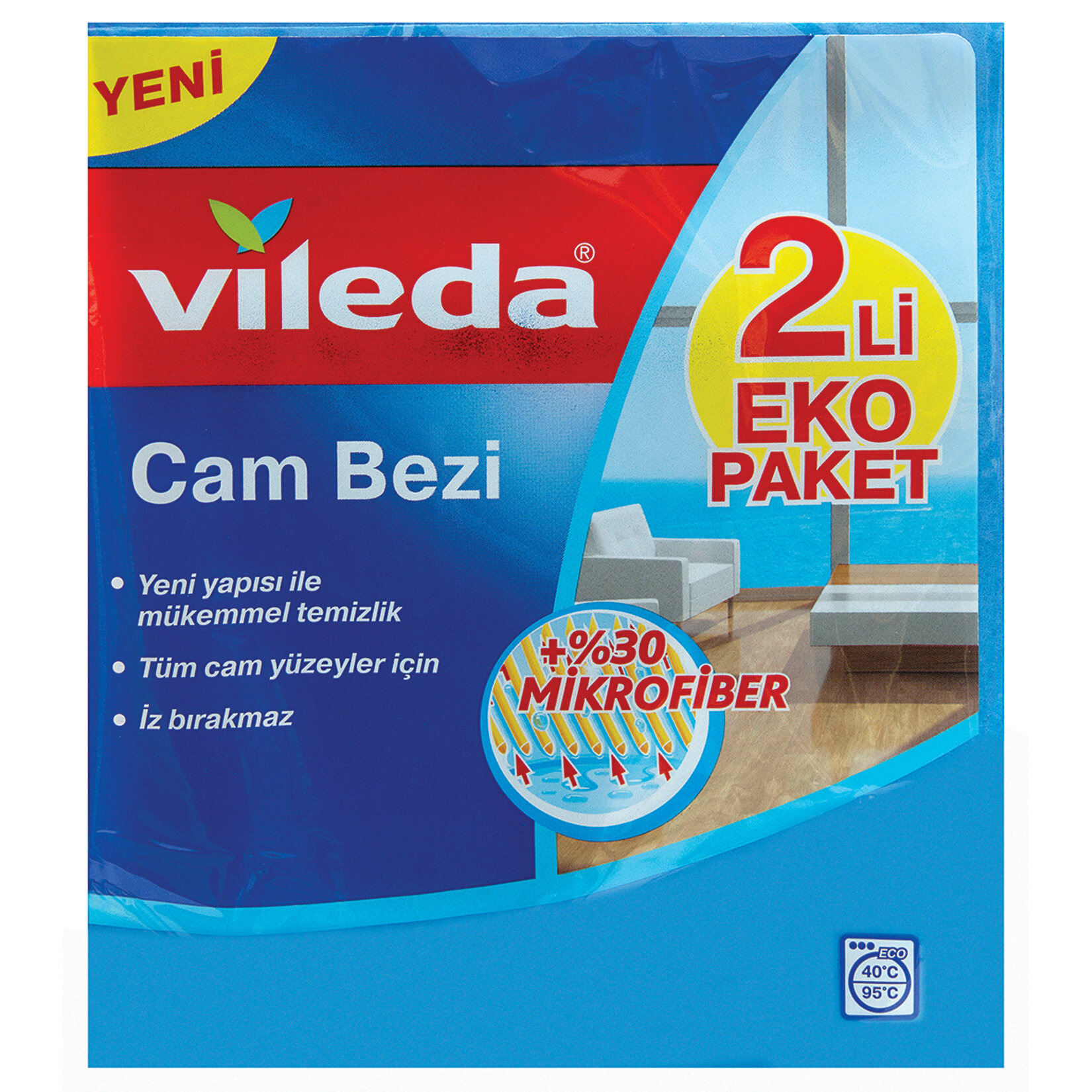 Vileda Cam Bezi 2'Li