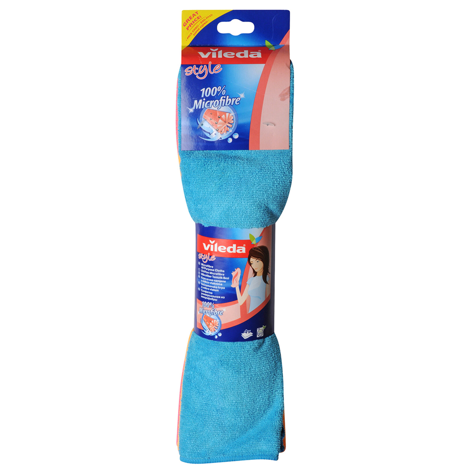 Vileda Style  Mikrofiber Bez 4 Lü