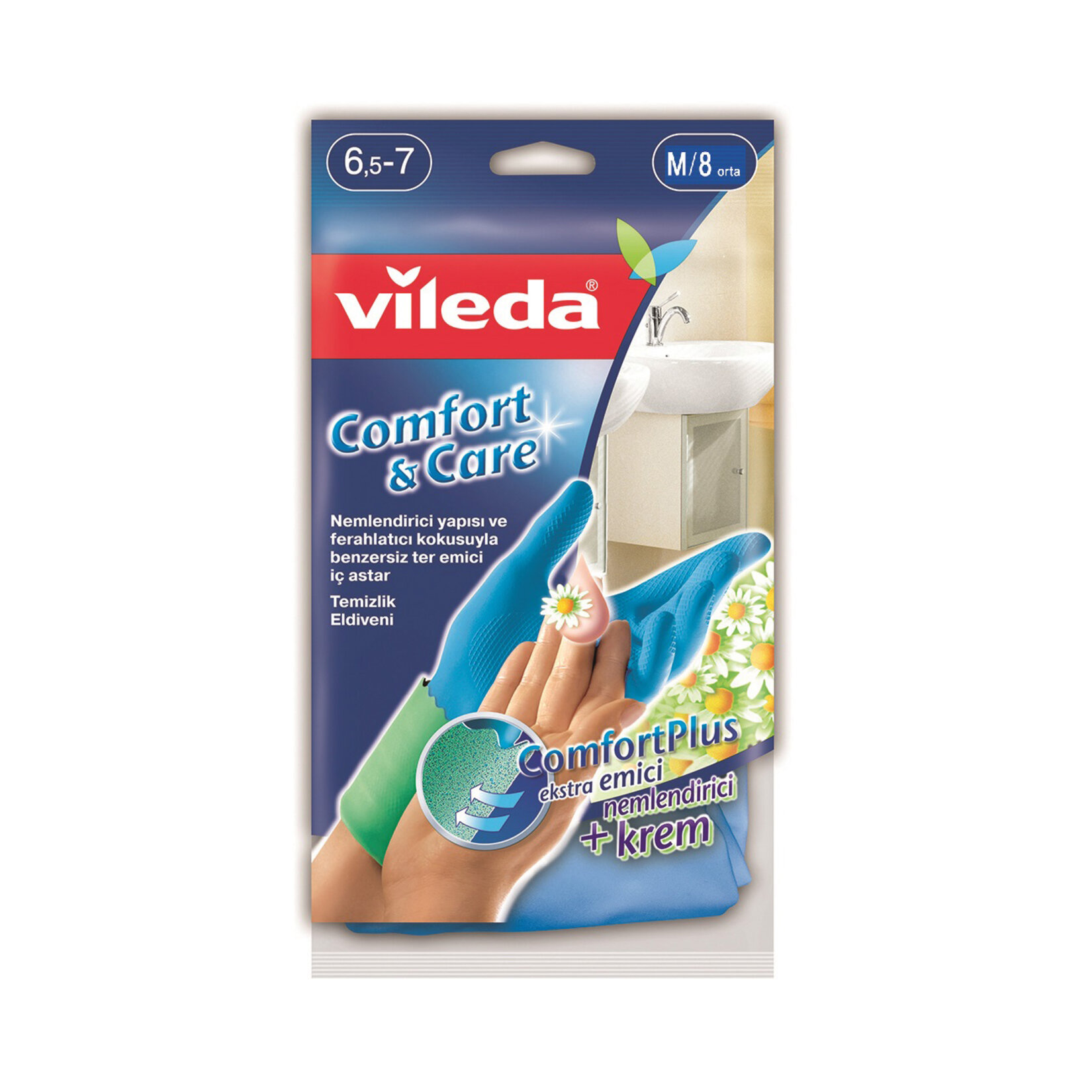 Vileda Comfort & Care Eldiven Orta 8 Numara