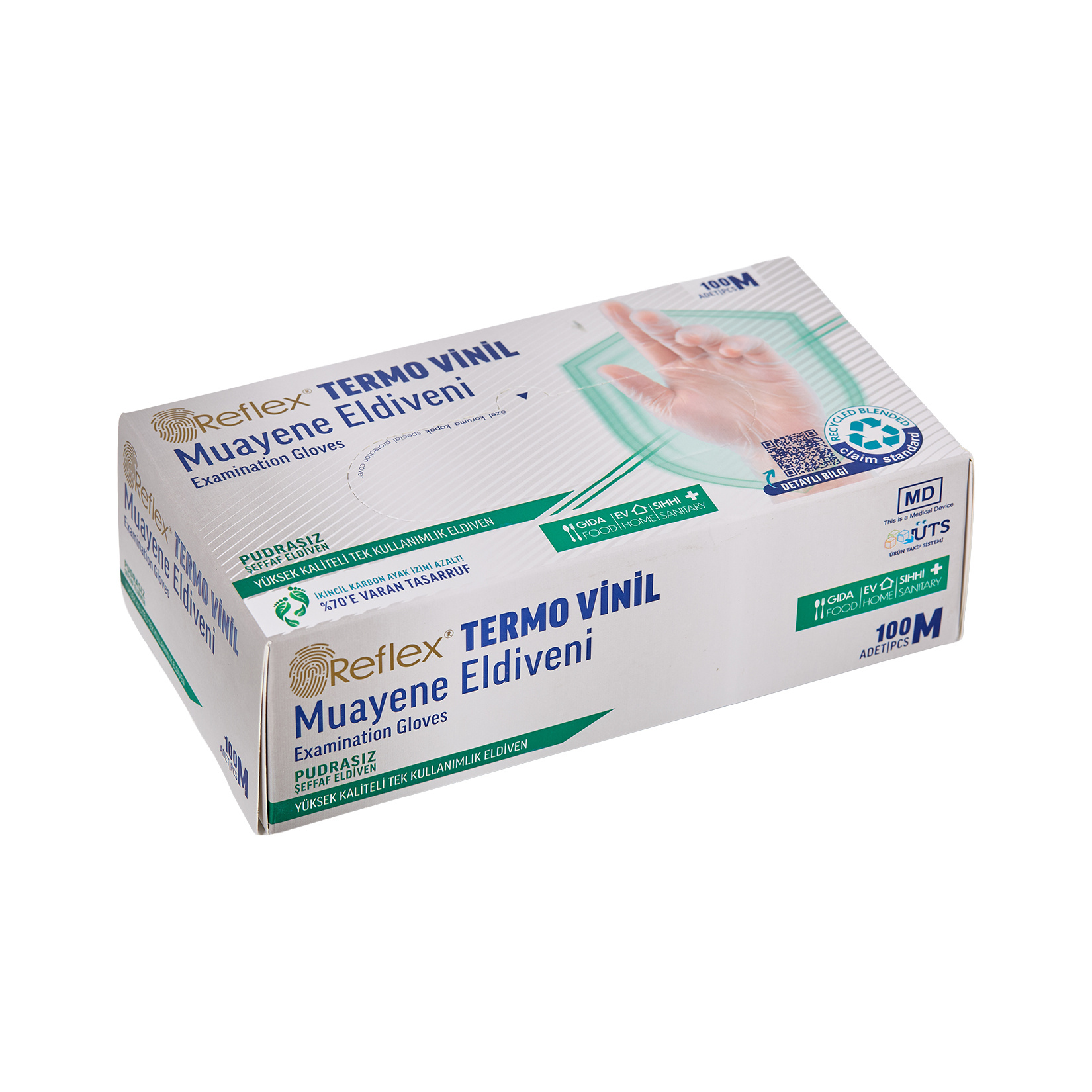 Flex Termovinil Muayene Eldiveni M 100'lü