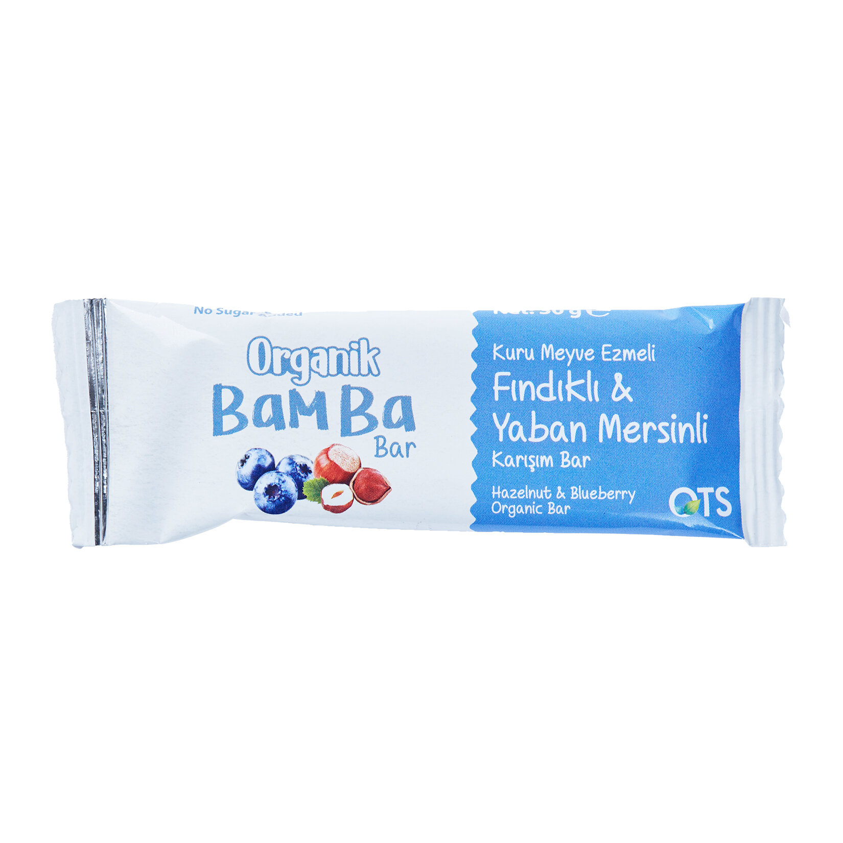 Ots Organik Bamba Bar Fındık&Yabanmersinli 30 G