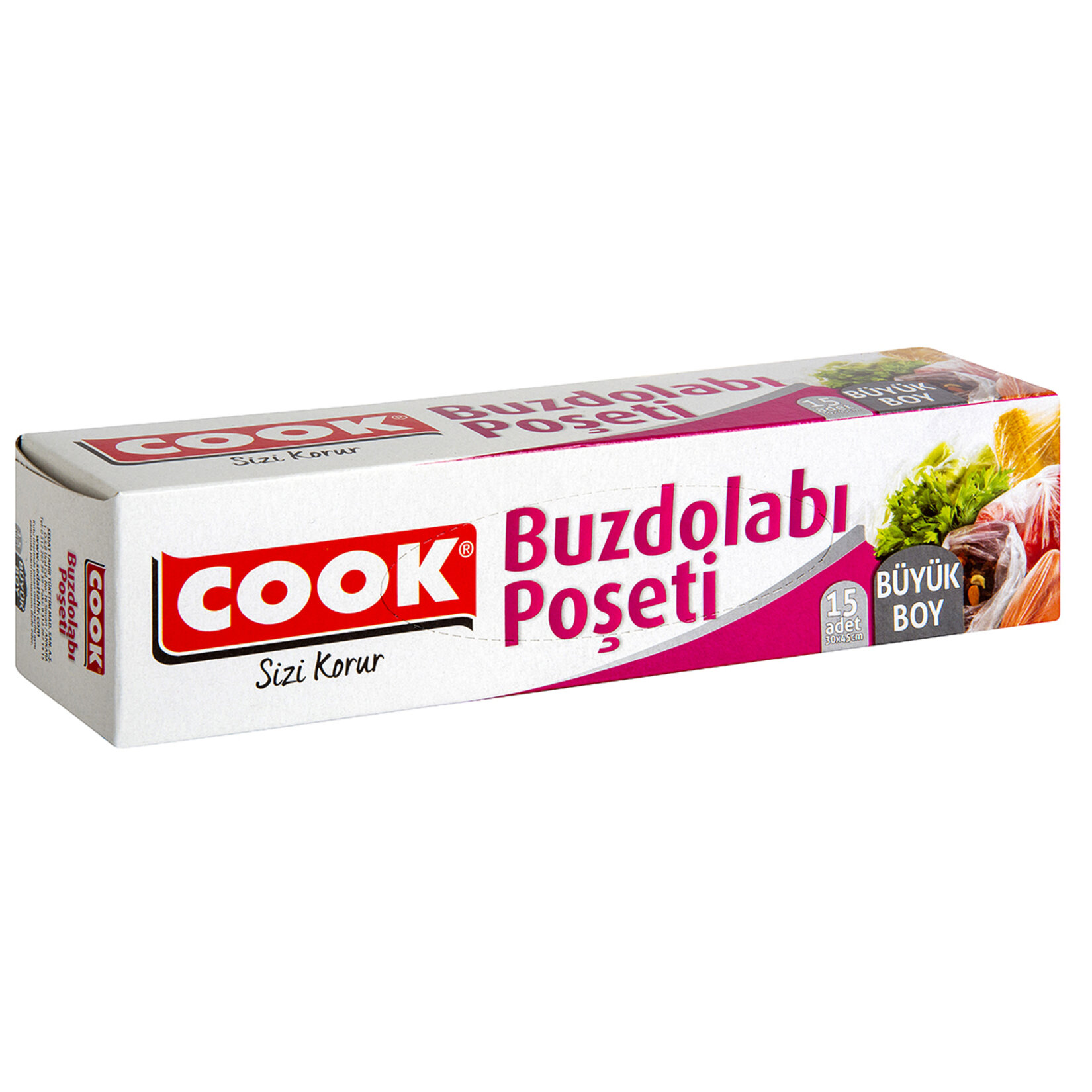 Cook Buzdolabı Poşeti Büyük Boy 15 Adet