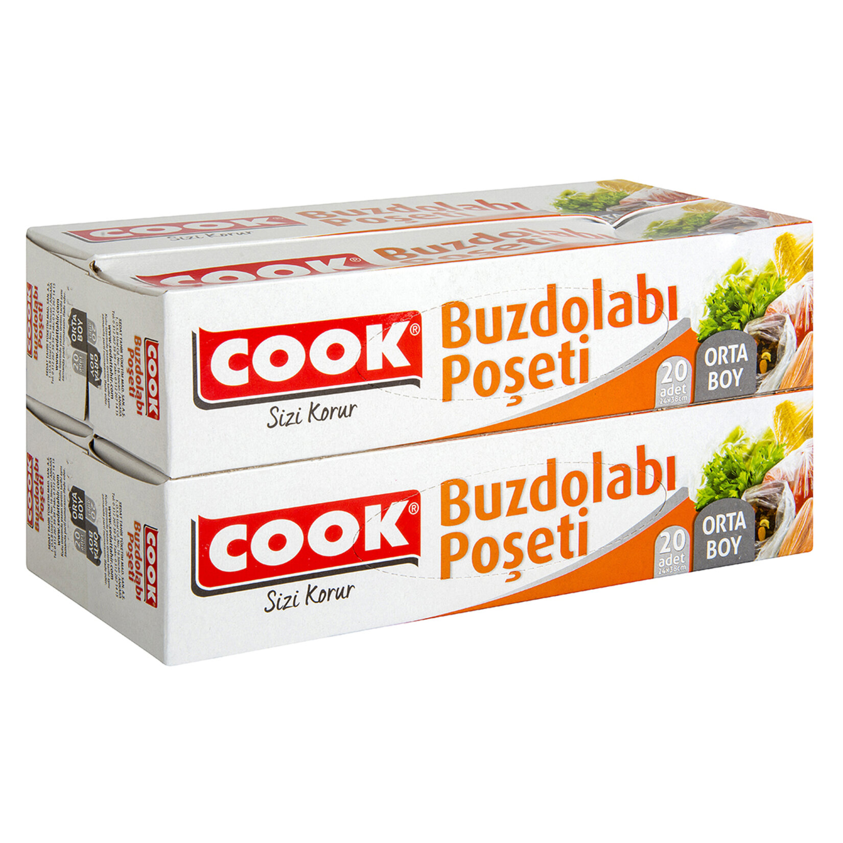 Cook Buzdolabı Poşeti Orta Boy 4'lü Paket