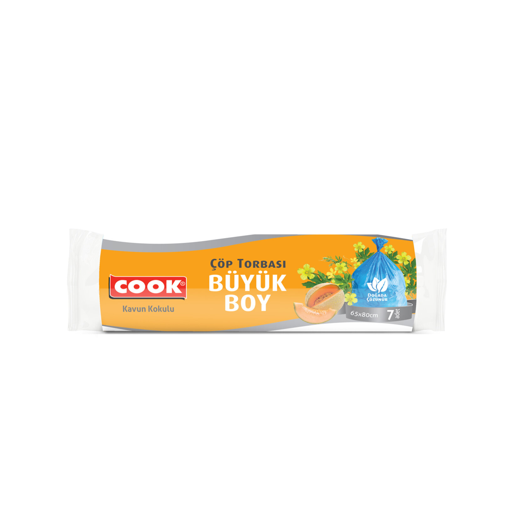 Cook Büyük Boy Çöp Torbası Kavun Kokulu 7 Adet