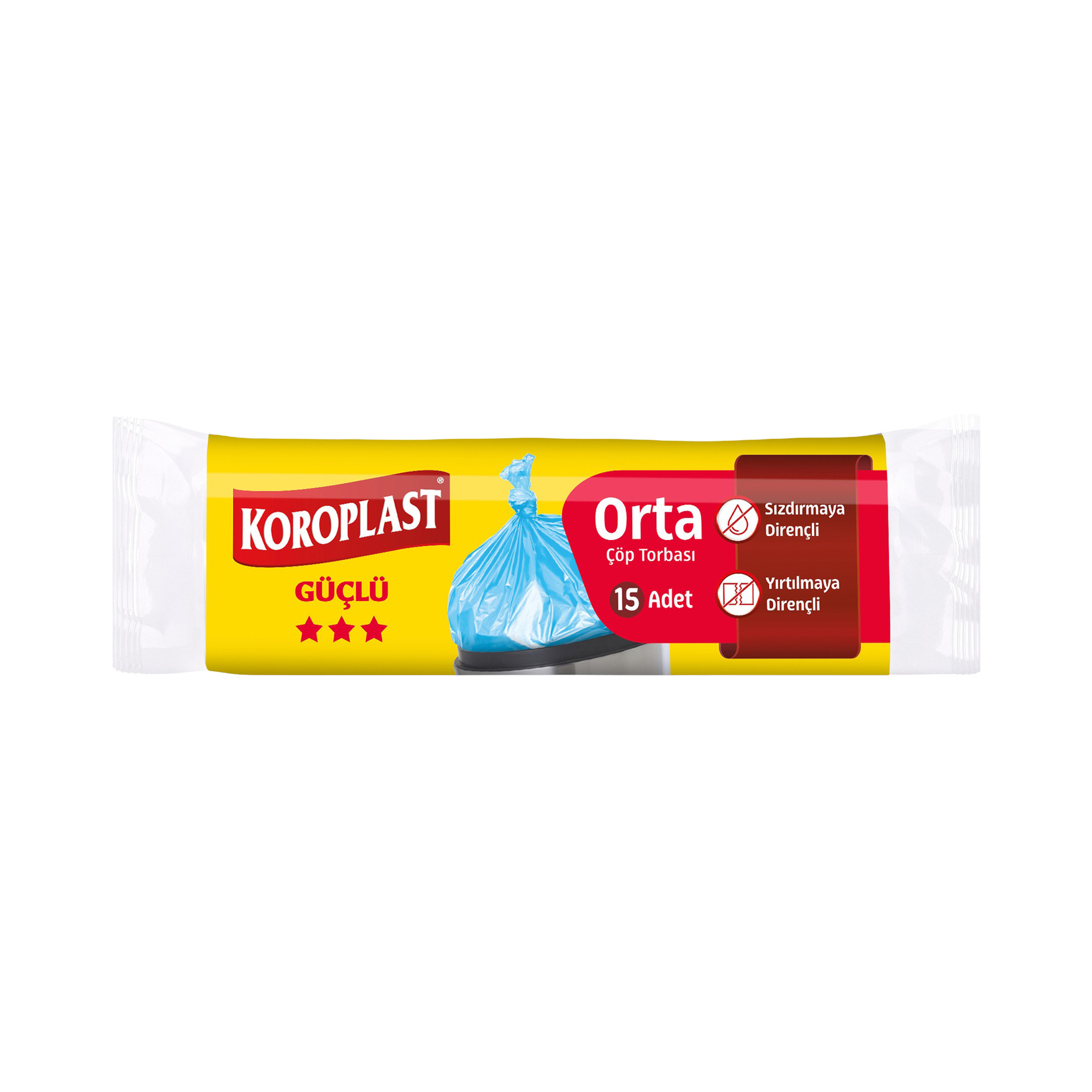 Koroplast Orta Boy Çöp Torbası 15'li