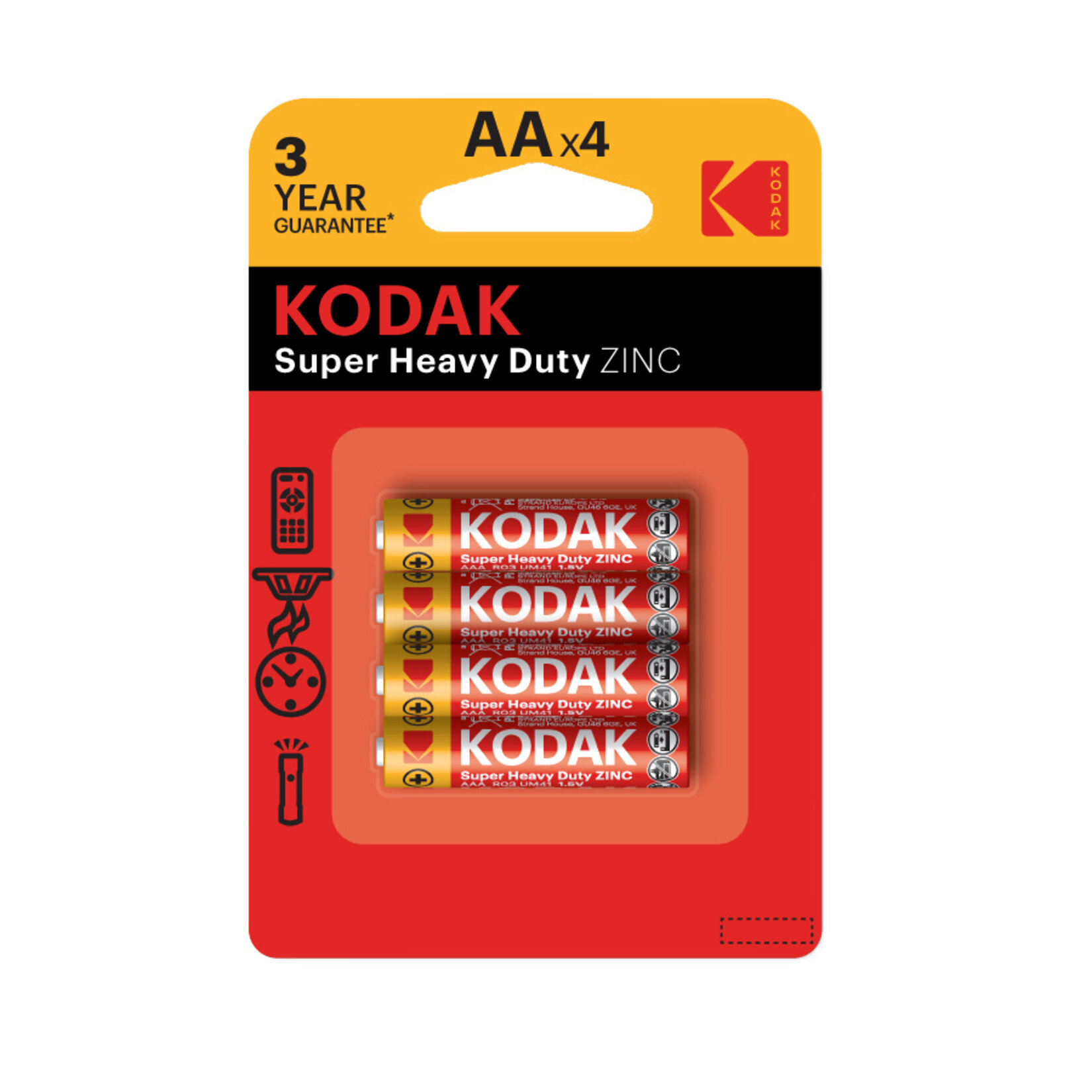 Kodak Çinko Karbon Kalem Pil Blıster Aa 4'Lü