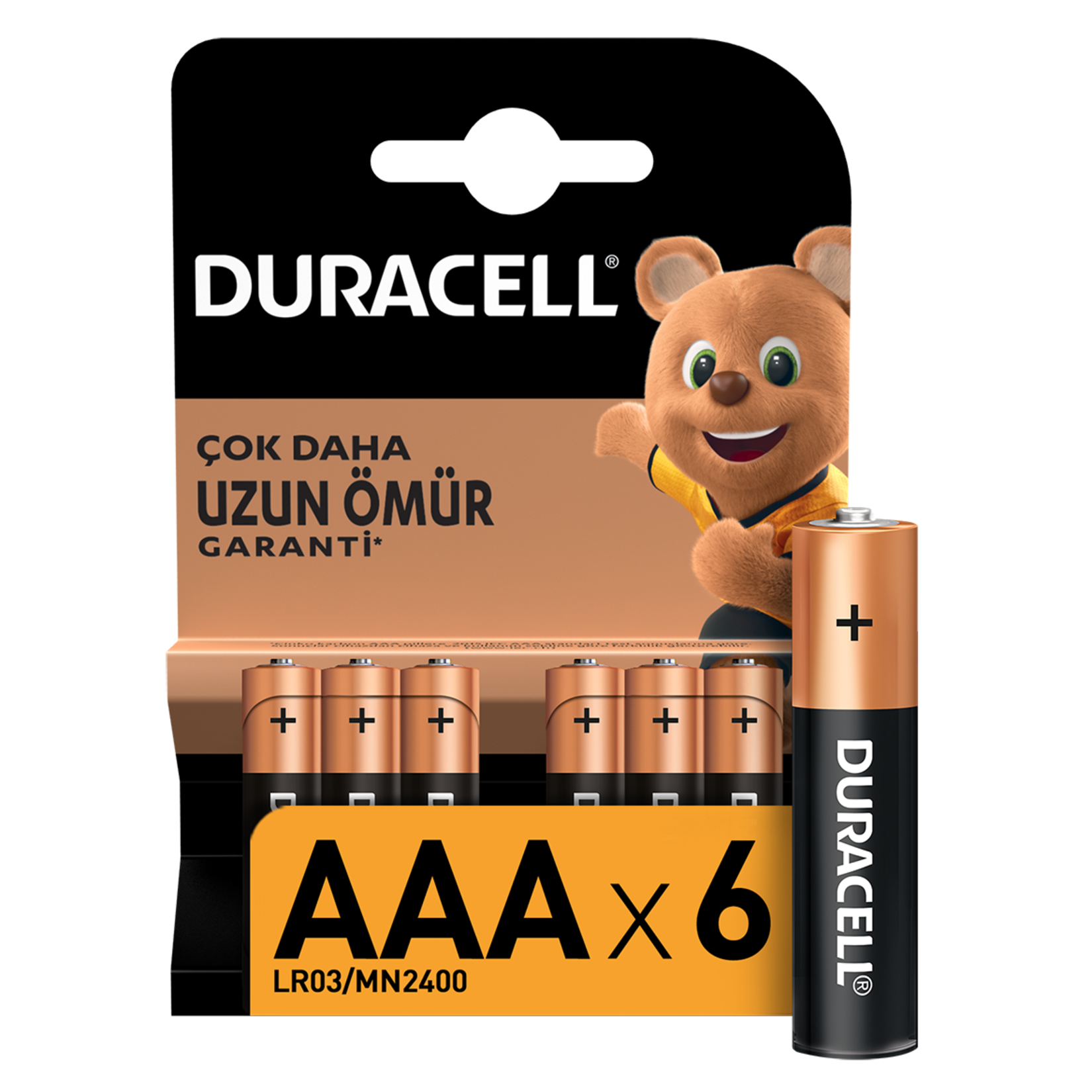 Duracell Alkalin AAA İnce Kalem Piller 6'lı Paket