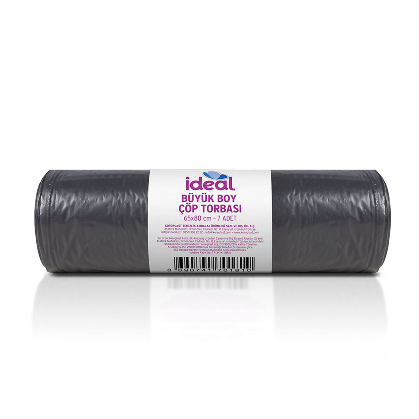 İdeal Çöp Torbası Büyük Boy 65*80 Cm 7'li