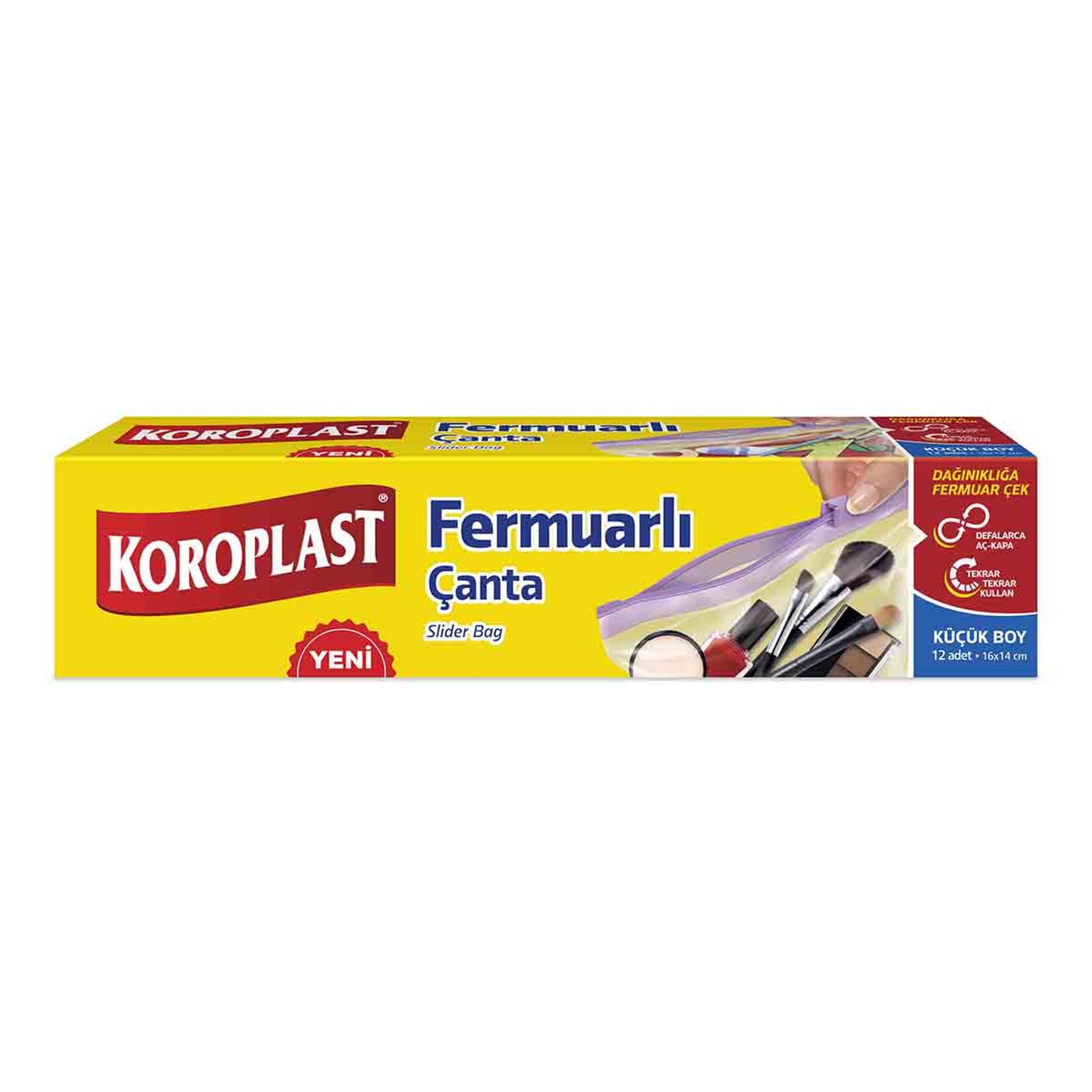 KOROPLAST FERMUARLI ÇANTA KÜÇÜK BOY 12Lİ