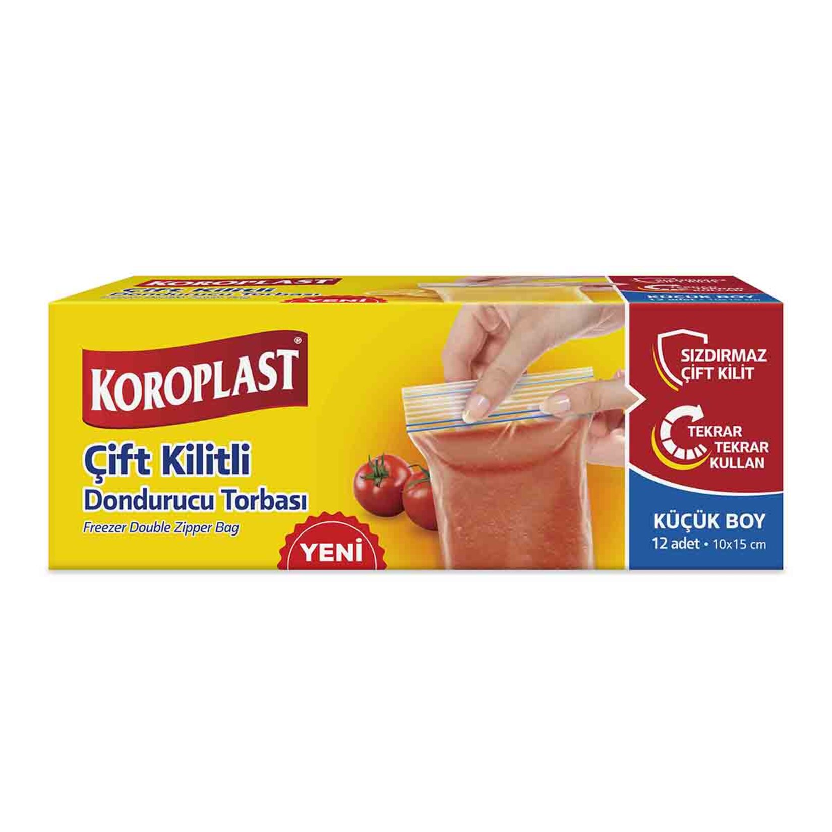 Koroplast Çift Kiltli Dondurucu Torbası Küçük 10Lu