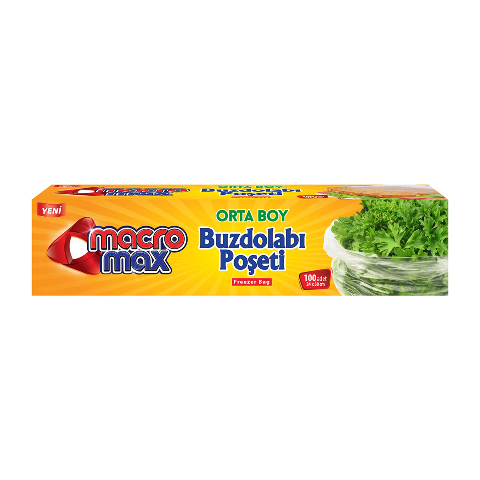 Macromax Buzdolabı Poşeti Orta Boy 100'lü