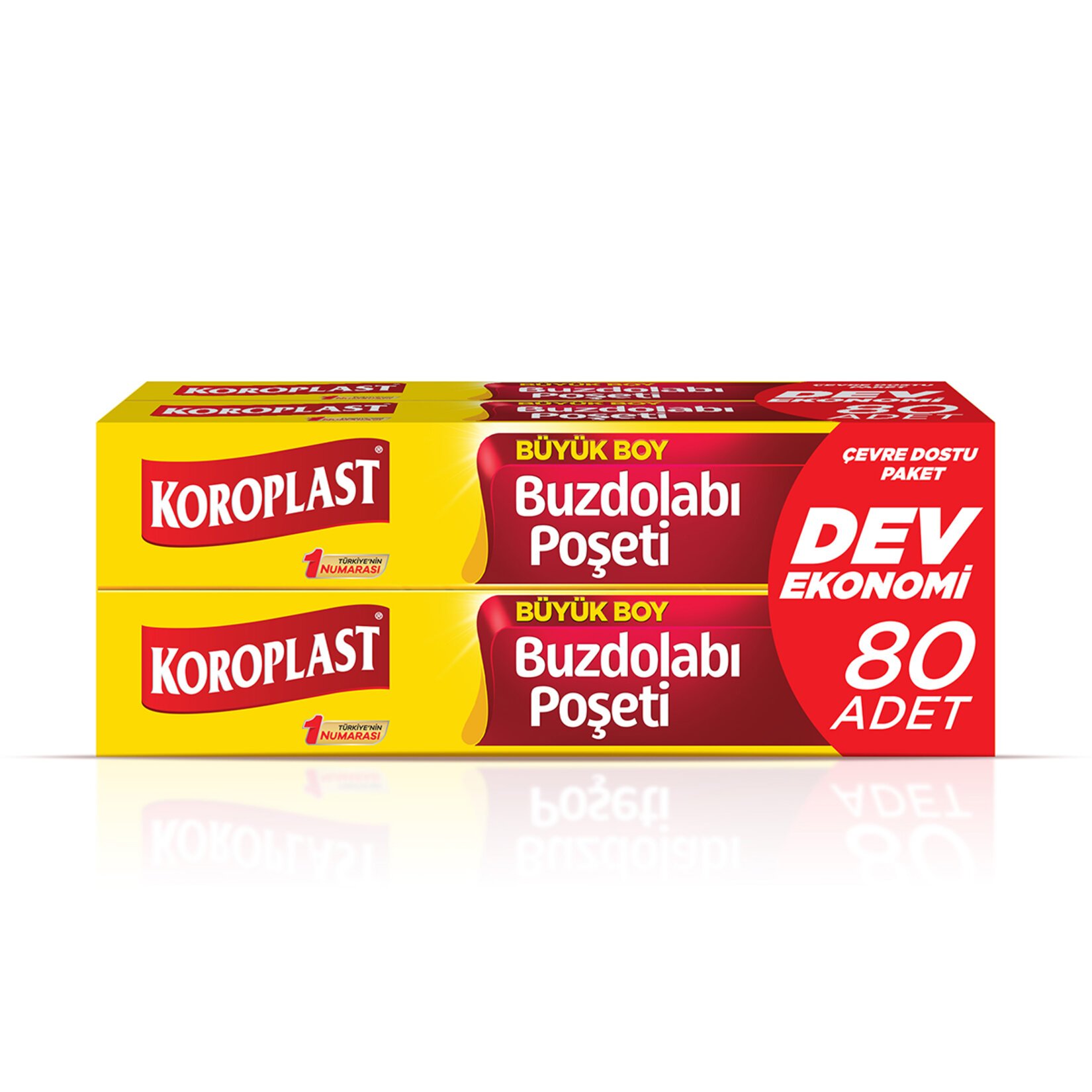 Koroplast Buzdolabı Poşeti (3+1) Ekonomik Büyük 80'li