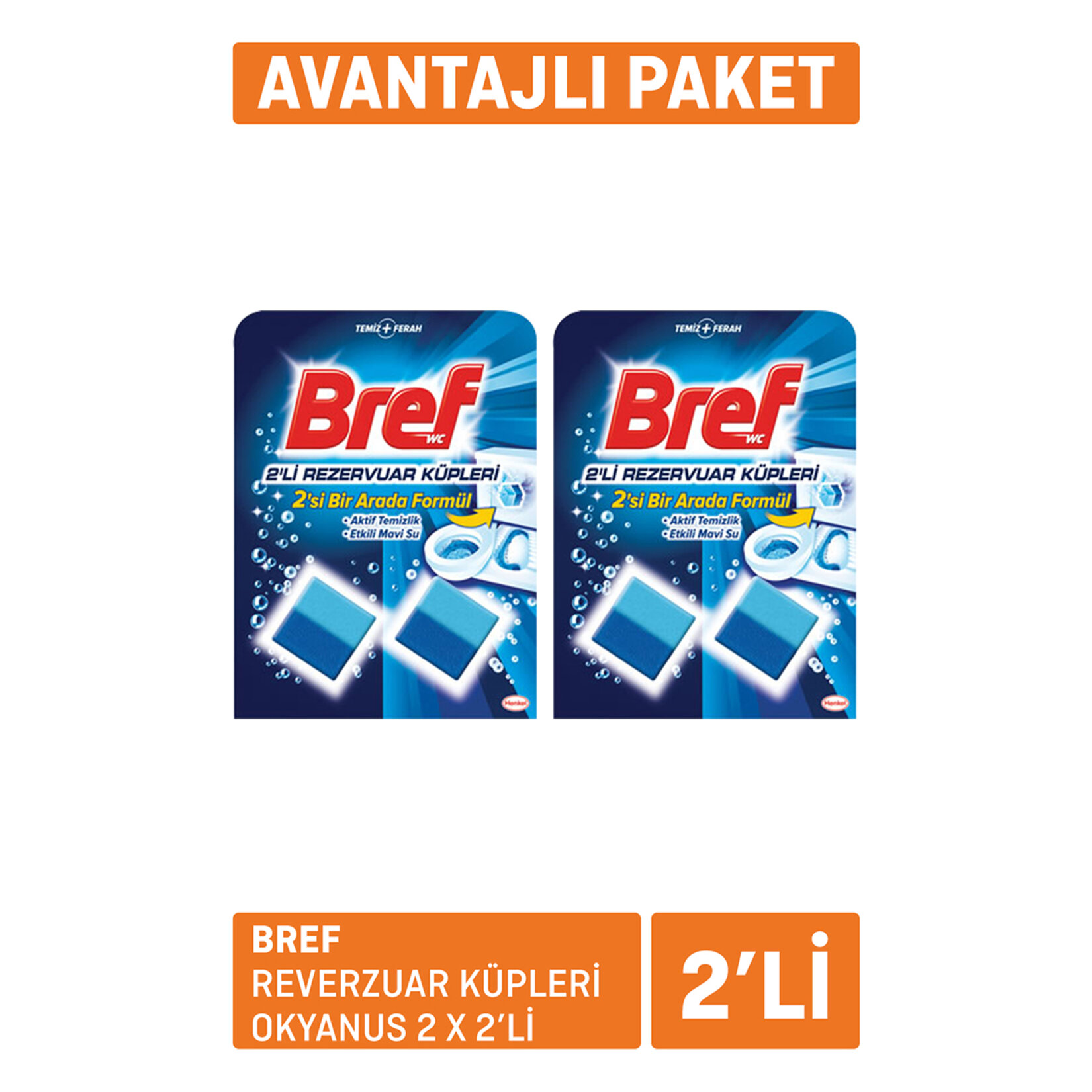 Sanal Bref Reverzuar Küpleri Okyanus 2 X 2Li