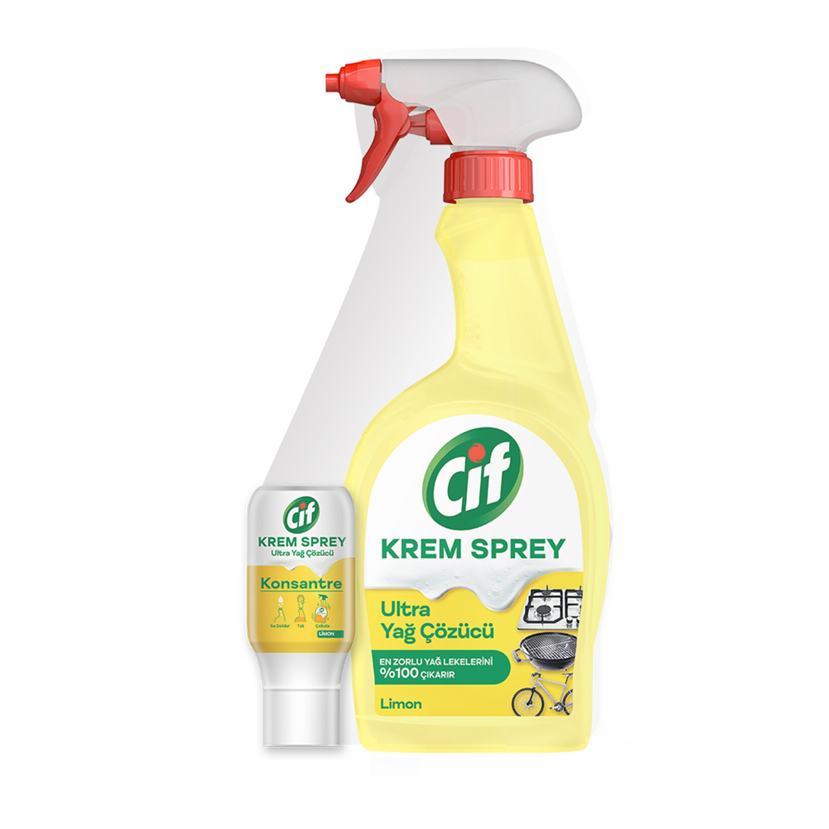 Cif Krem Sprey Limon 750 Ml + Limon Serum 70 Ml