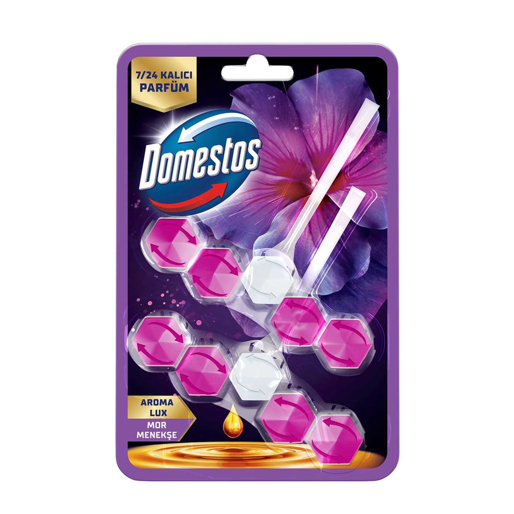 Domestos Wc Blok Aroma Lux Mor Menekşe 2 x 50 G