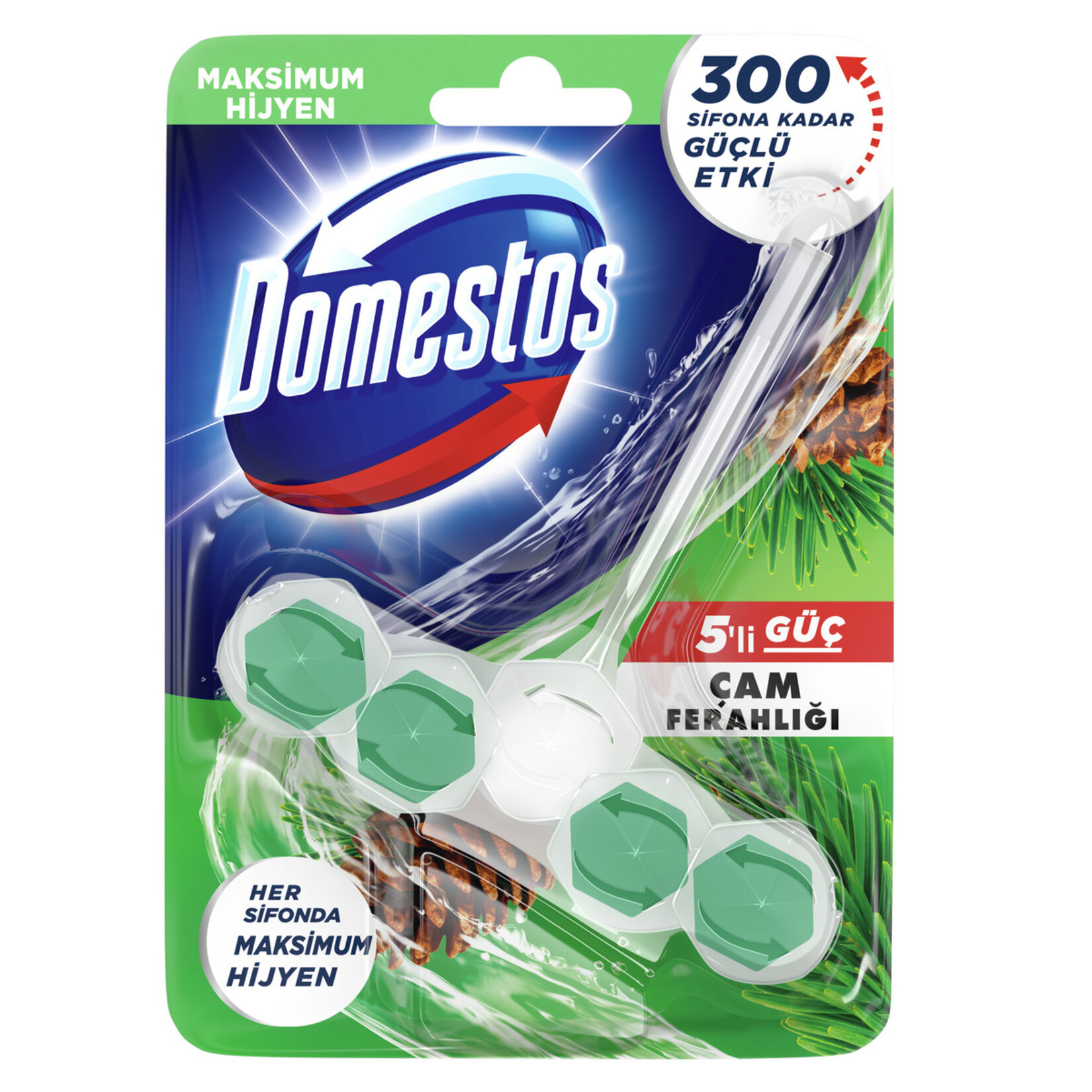 Domestos Wc Blok 5'Li Çam Ferahlığı 55 G