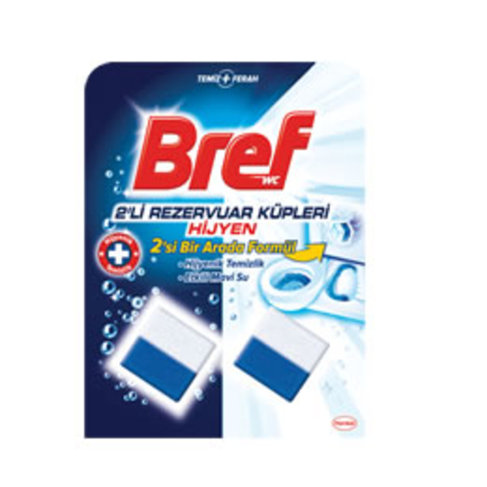 Bref Wc Temizleme Küpleri Hijyen Tekli Paket