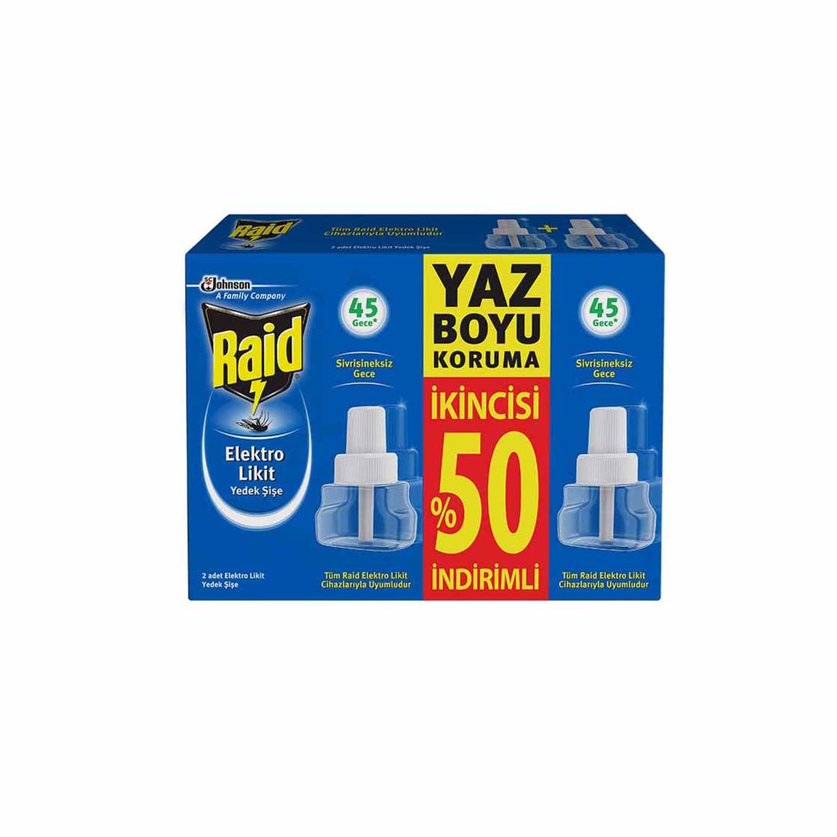 Raid Elektro Likit Yedek (2'Li Promosyon Paket)