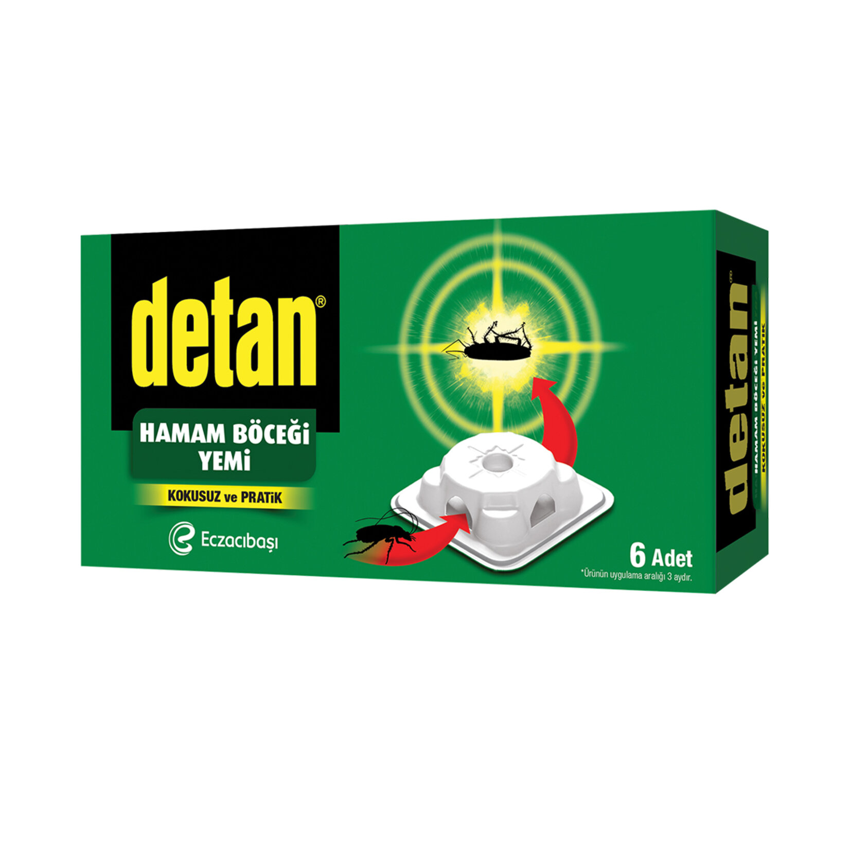 Detan Hamam Böceği Yemi&nbsp;6 Adet