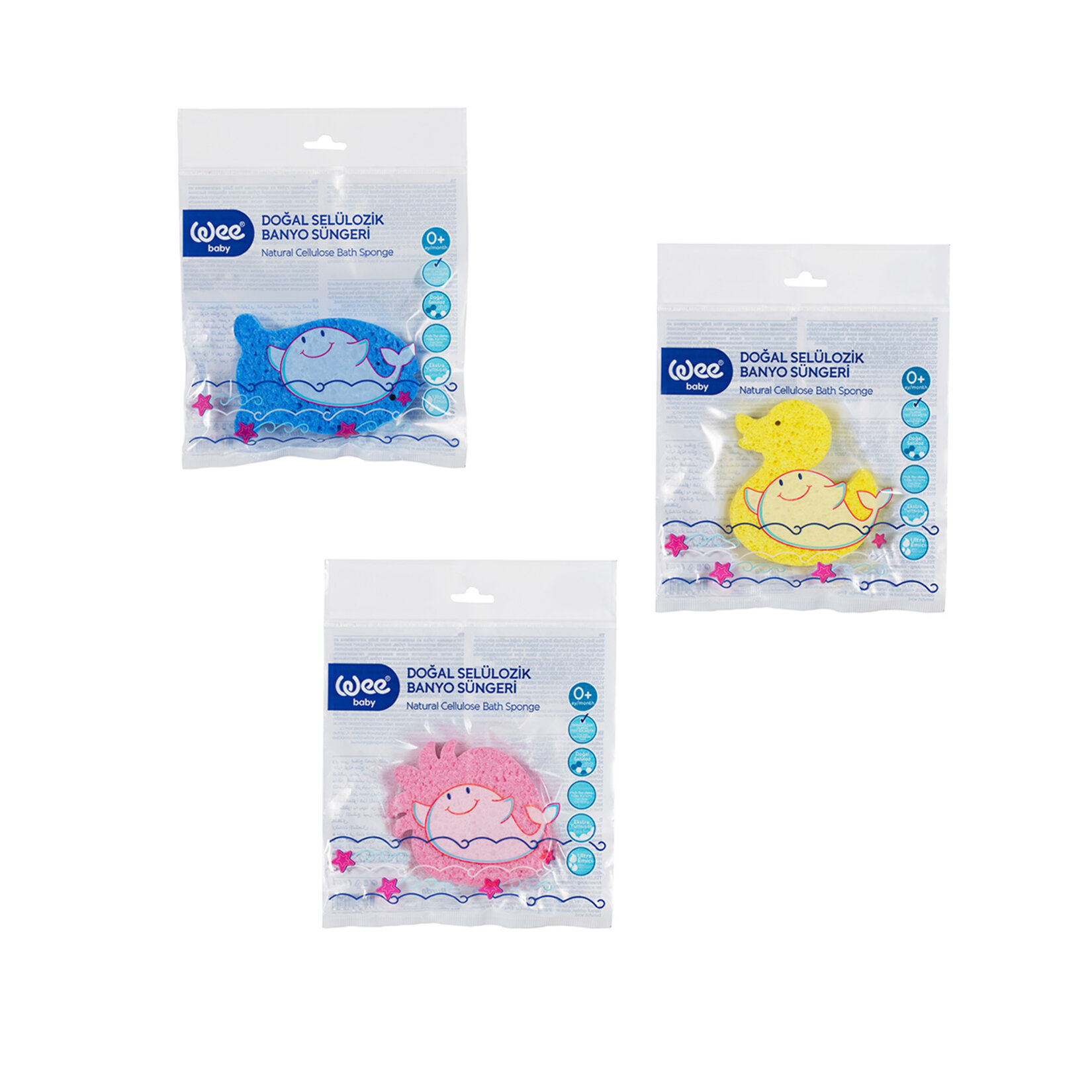 Wee Baby Doğal Selülozik Banyo Süngeri