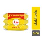 Dalin Klasik Islak Havlu 3*56Lı
