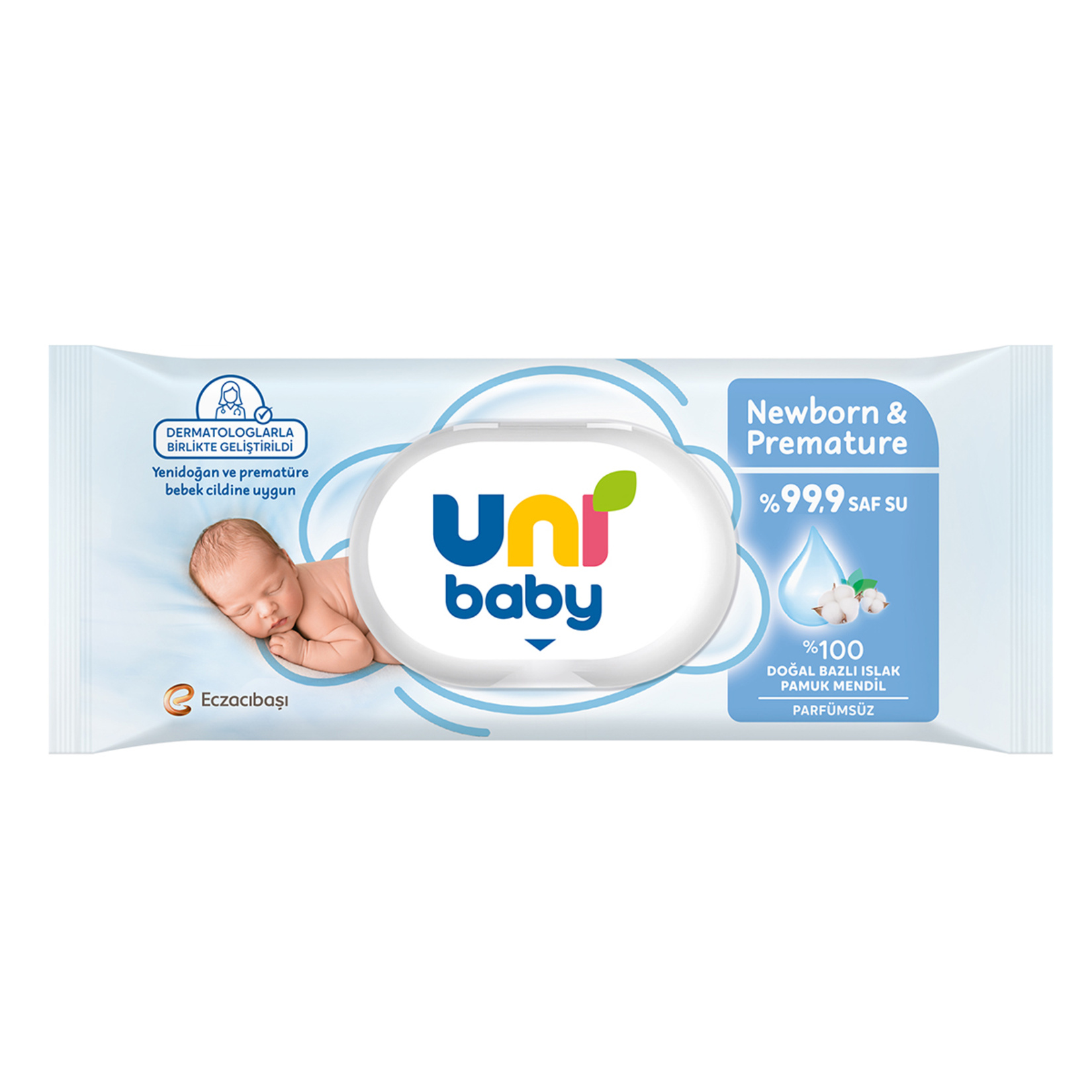 Uni Baby Yenidoğan & Premature Islak Mendil 40'lı