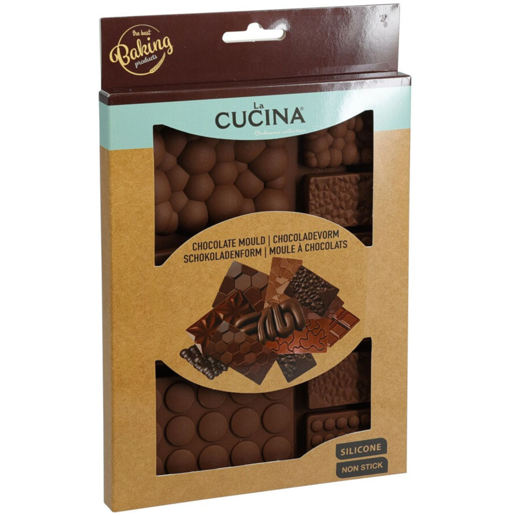 Cucina Silikon Çikolata Kalıbı 20 x 15 x 1 Cm