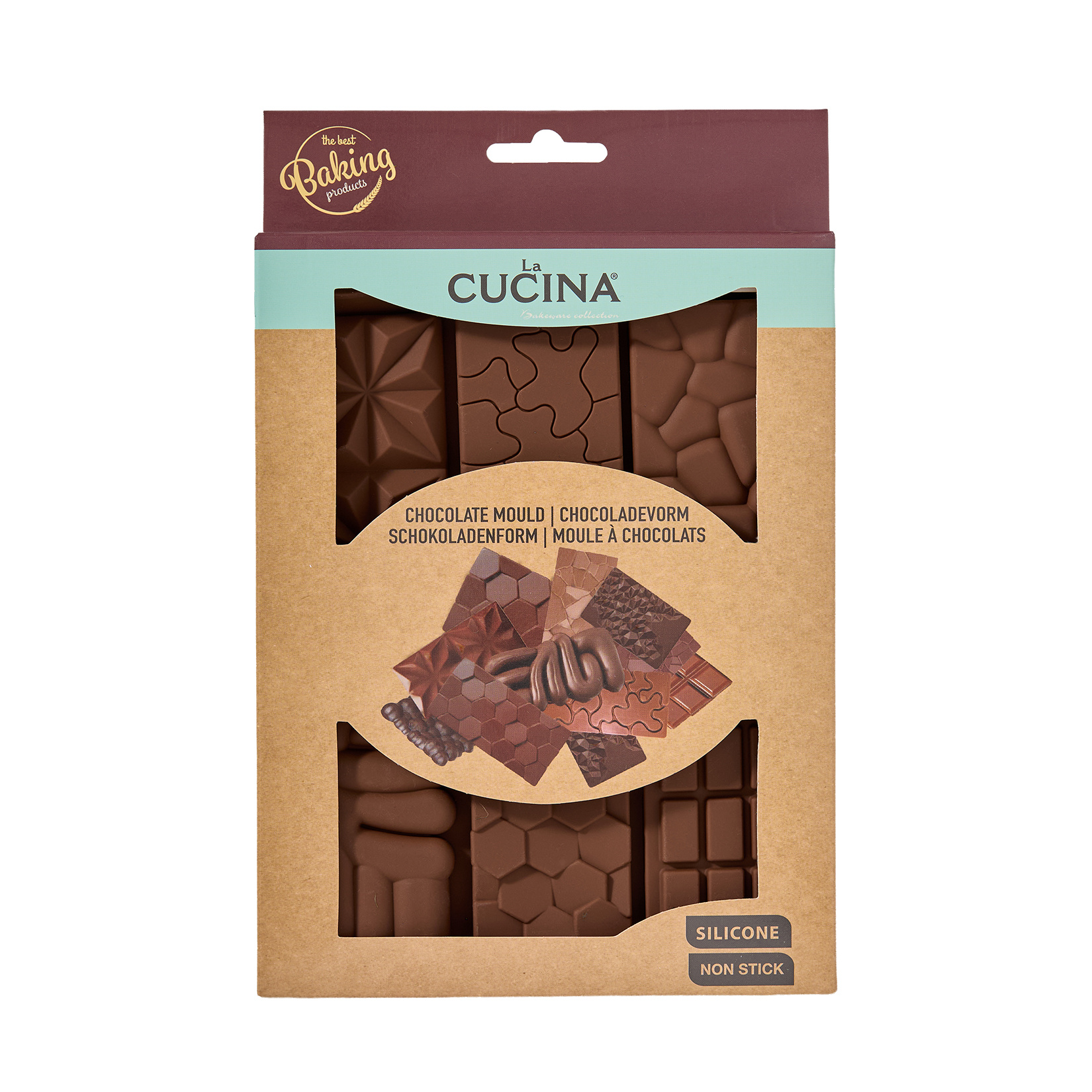 Cucina Silikon Çikolata Kalıbı 20 x 15 x 1 Cm