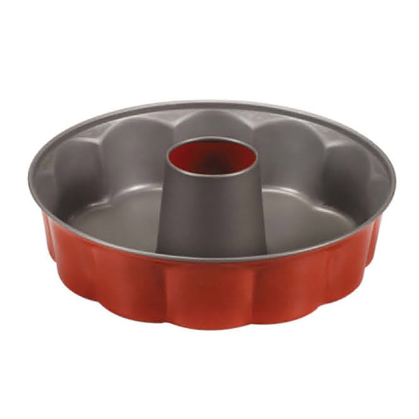 Aryıldız Savarin Borulu Kek Kalıbı 26 Cm Granit Kırmızı