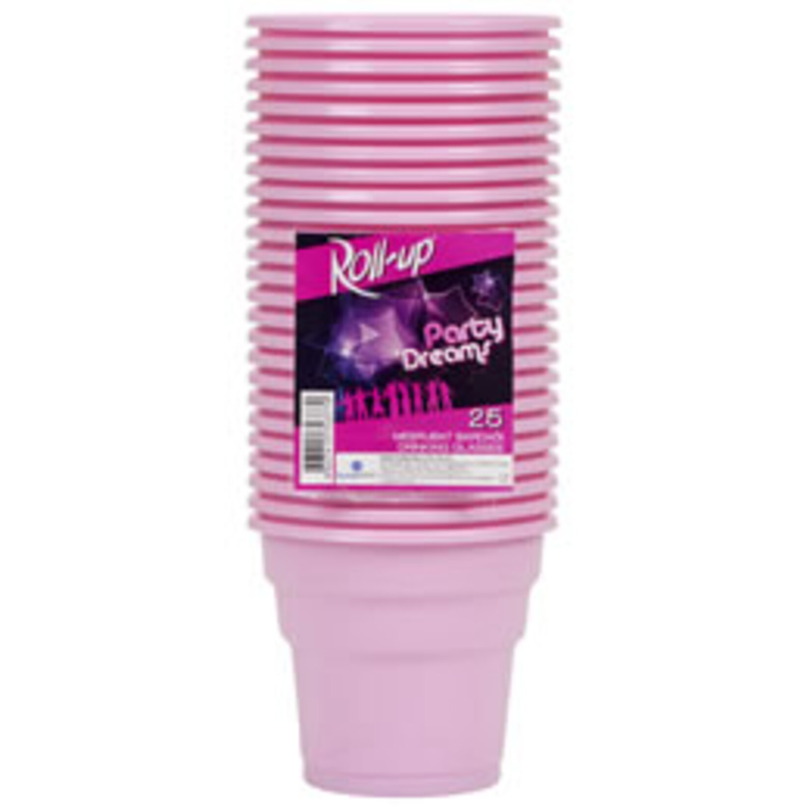 Roll-up Party Dreams Bardak 25'Li Pembe