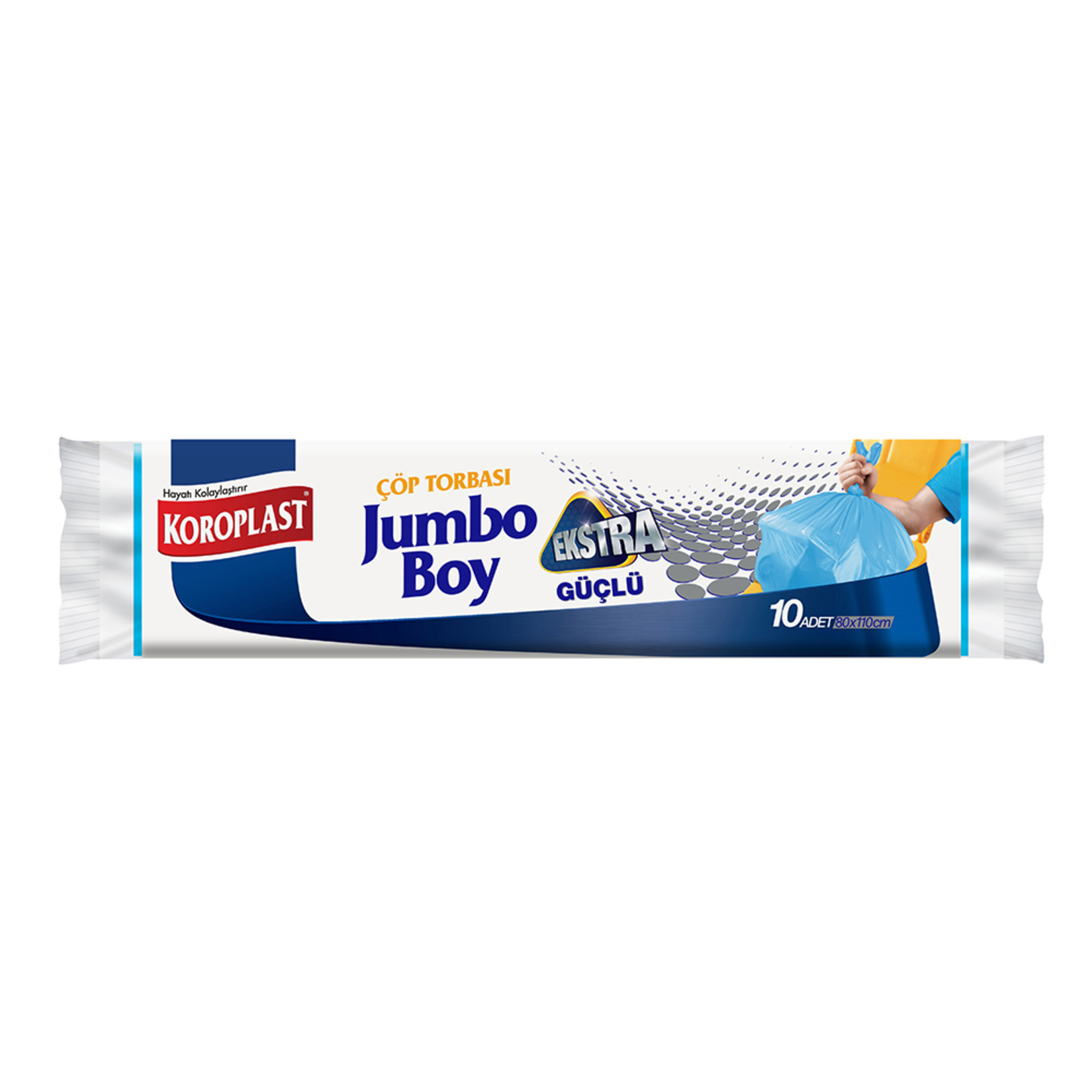 Koroplast Ekstra Dayanıklı Çöp Torbası Jumbo Boy 10'lu