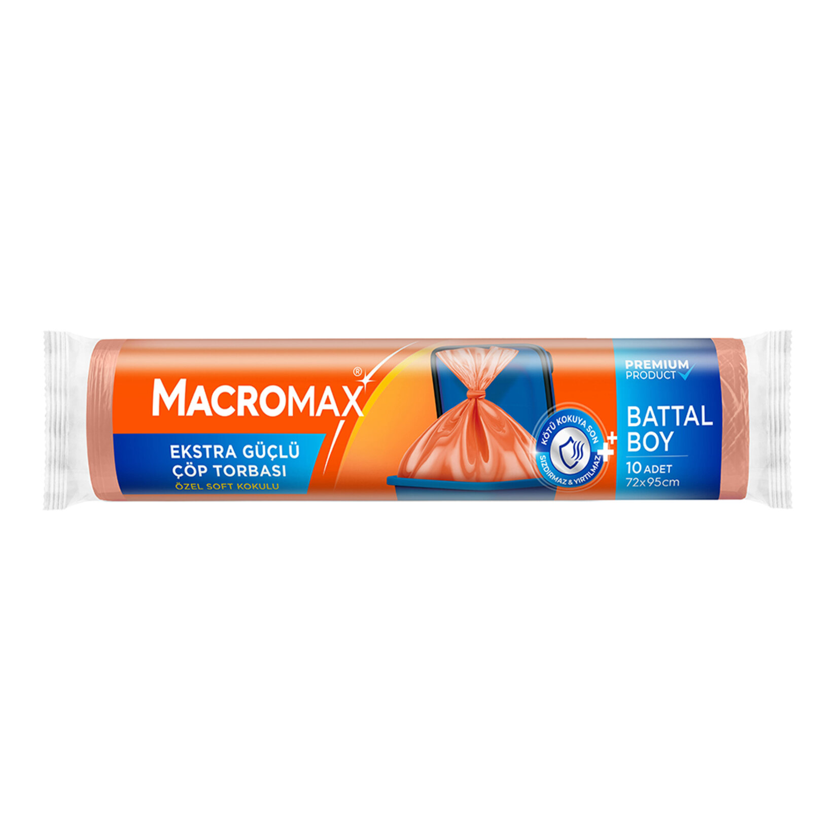 Macromax Extra Güçlü Çöp Torbası Battal Boy 10 Adet
