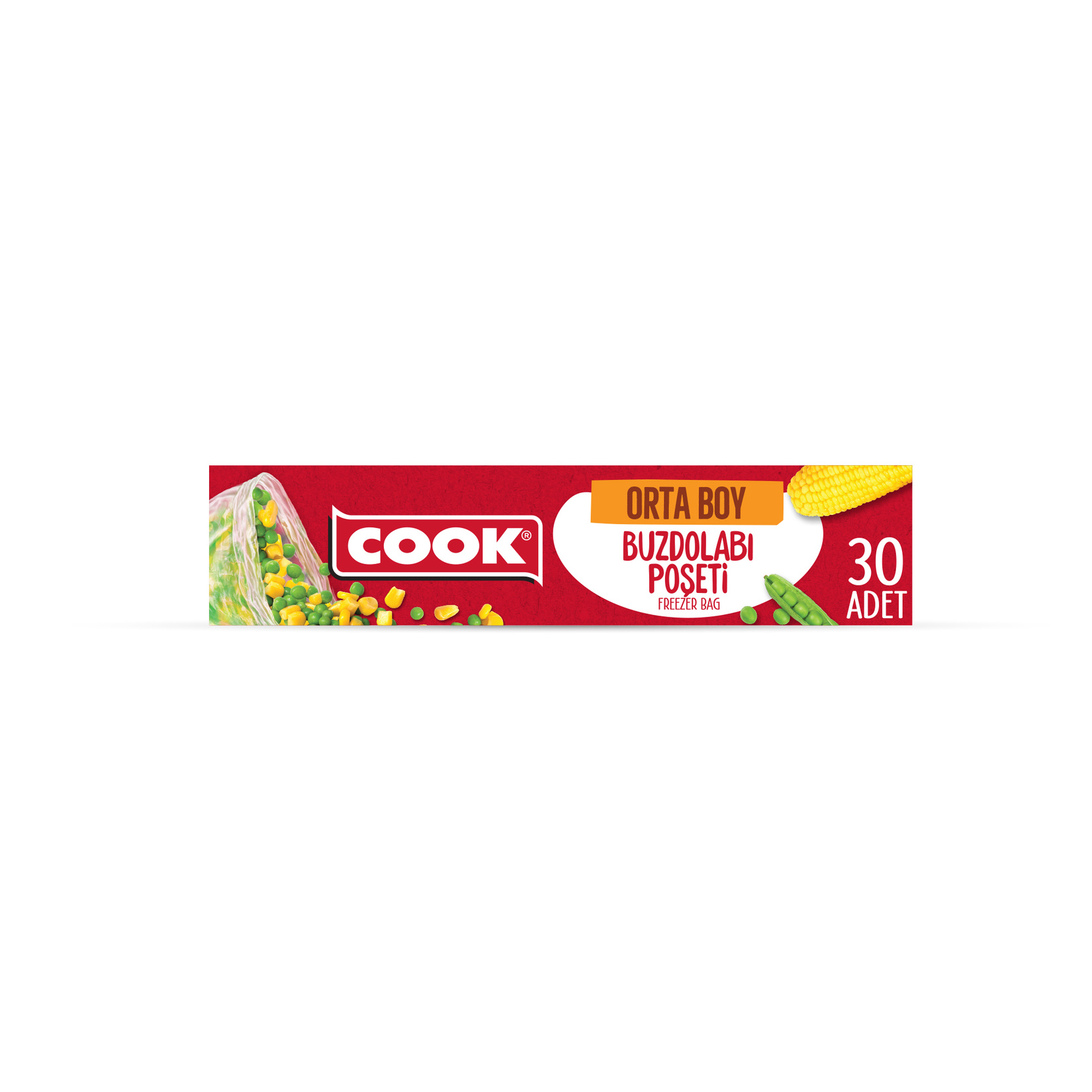 Cook Orta Boy Buzdolabı Poşeti 30'lu