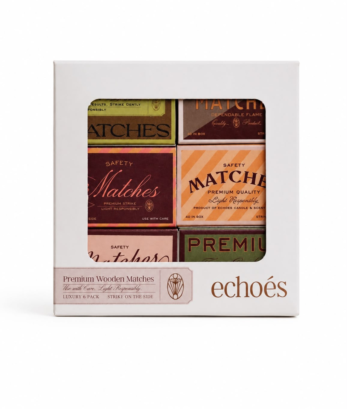 Echoes Retro Koleksiyon Kibrit Seti 6x40 Mm