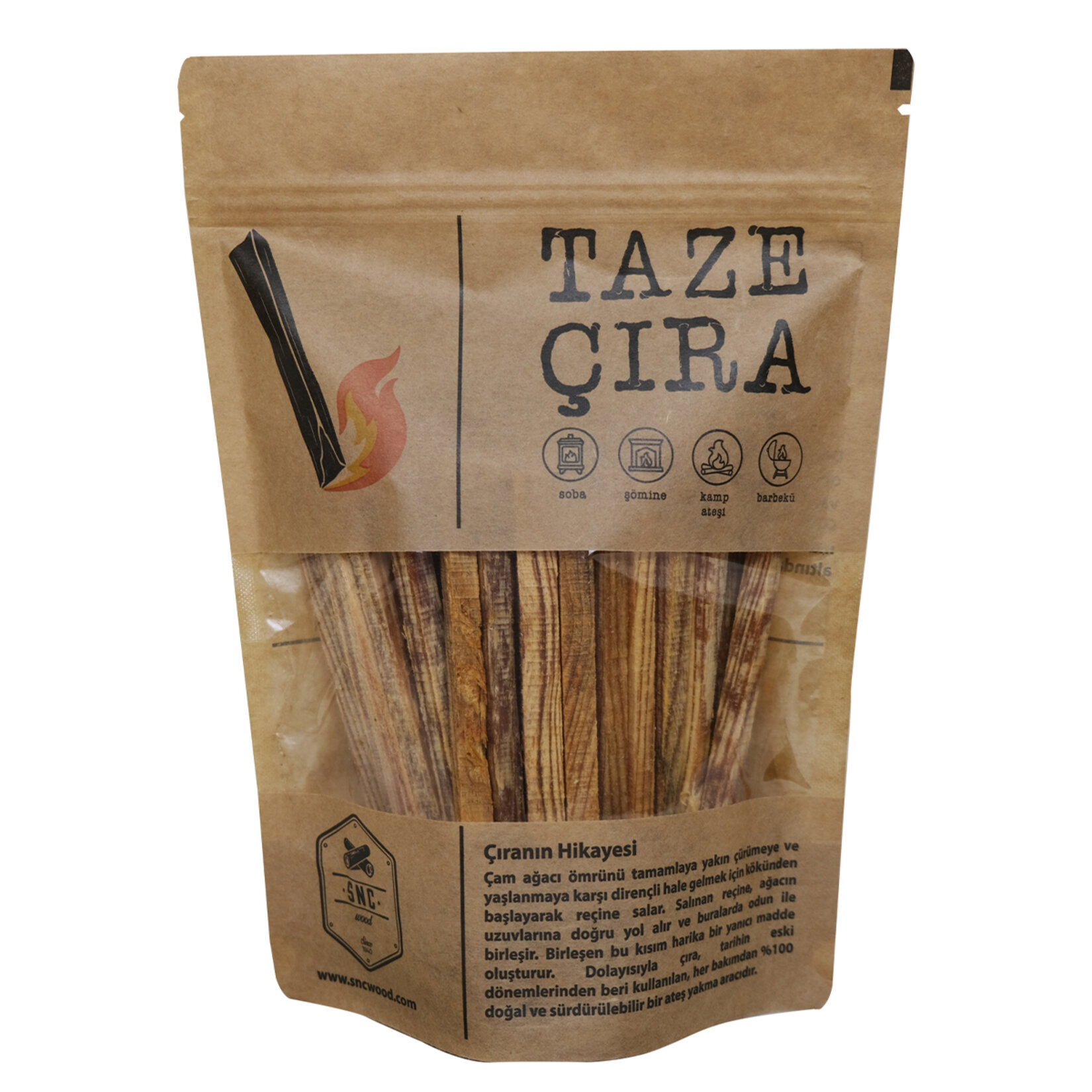 Sncwood Taze Çıra 50'li Büyük Paket