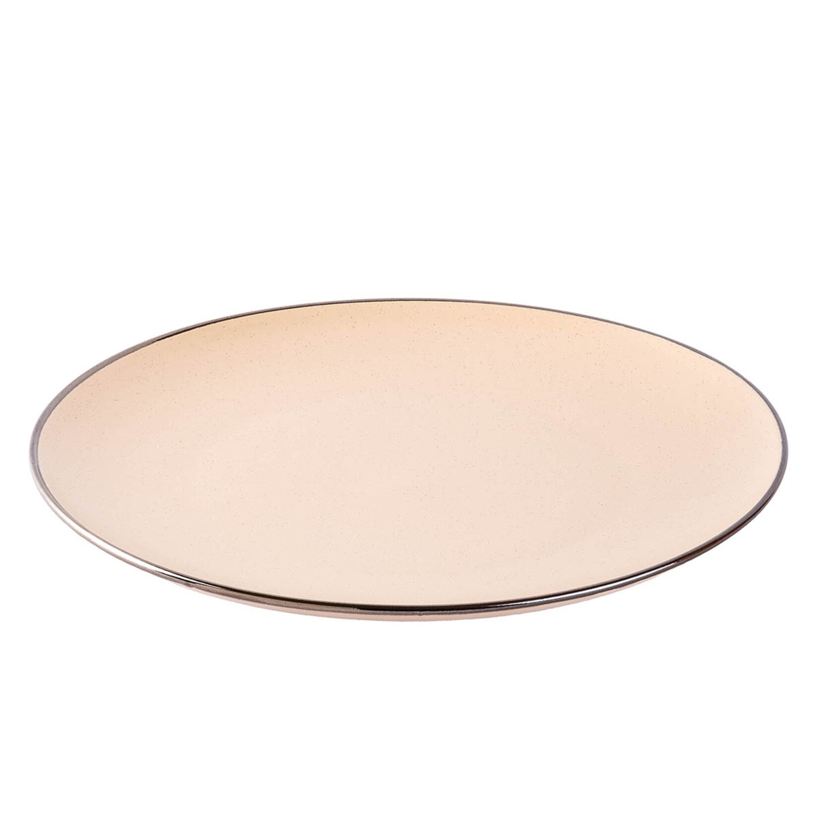 Tantitoni Metalik Mat Stoneware Tabak 26 Cm