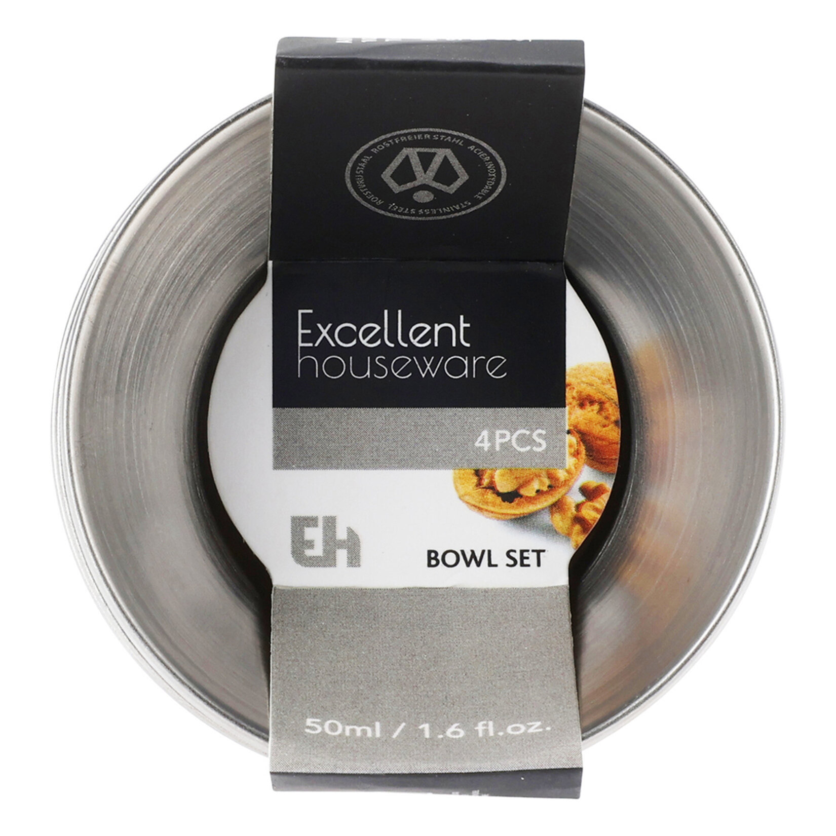 Koopman Metal Kase Seti 4'lü 6 cm